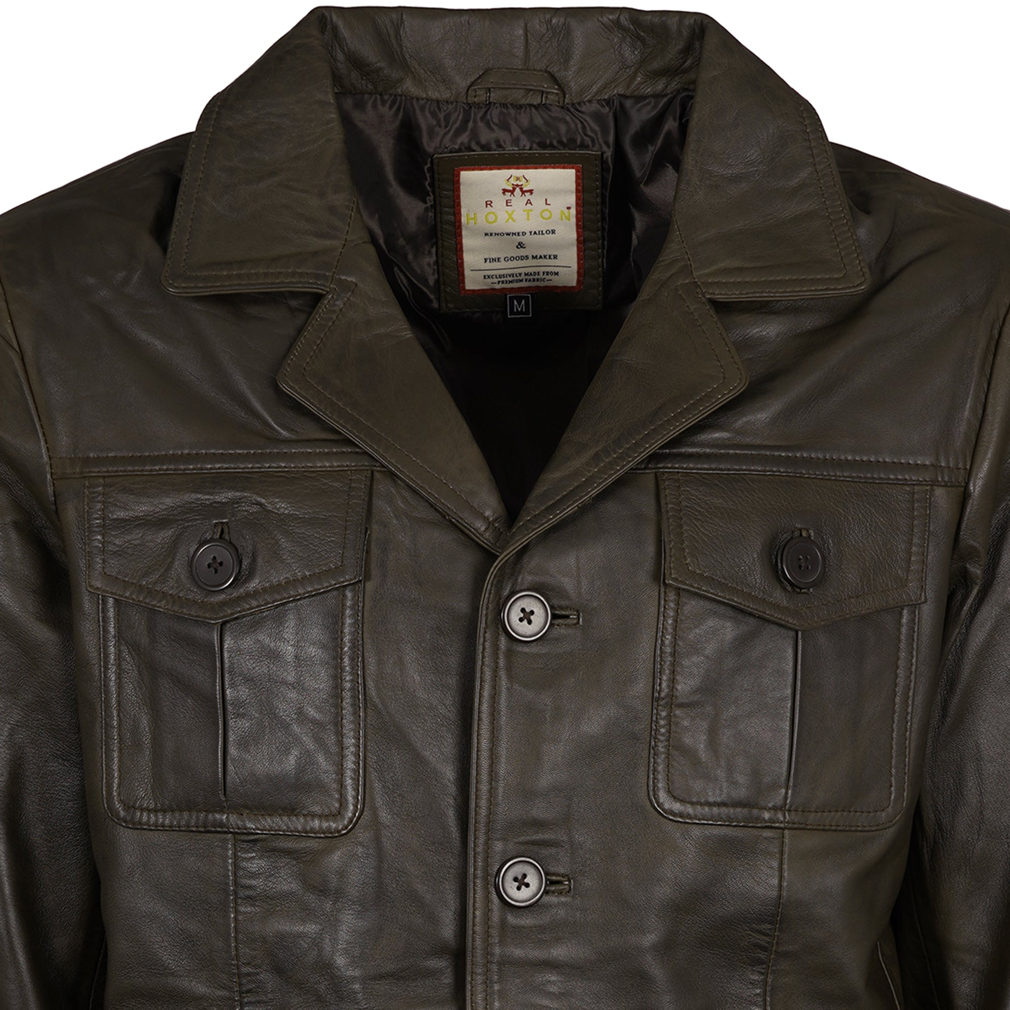 Safari Leather Jacket - Brown