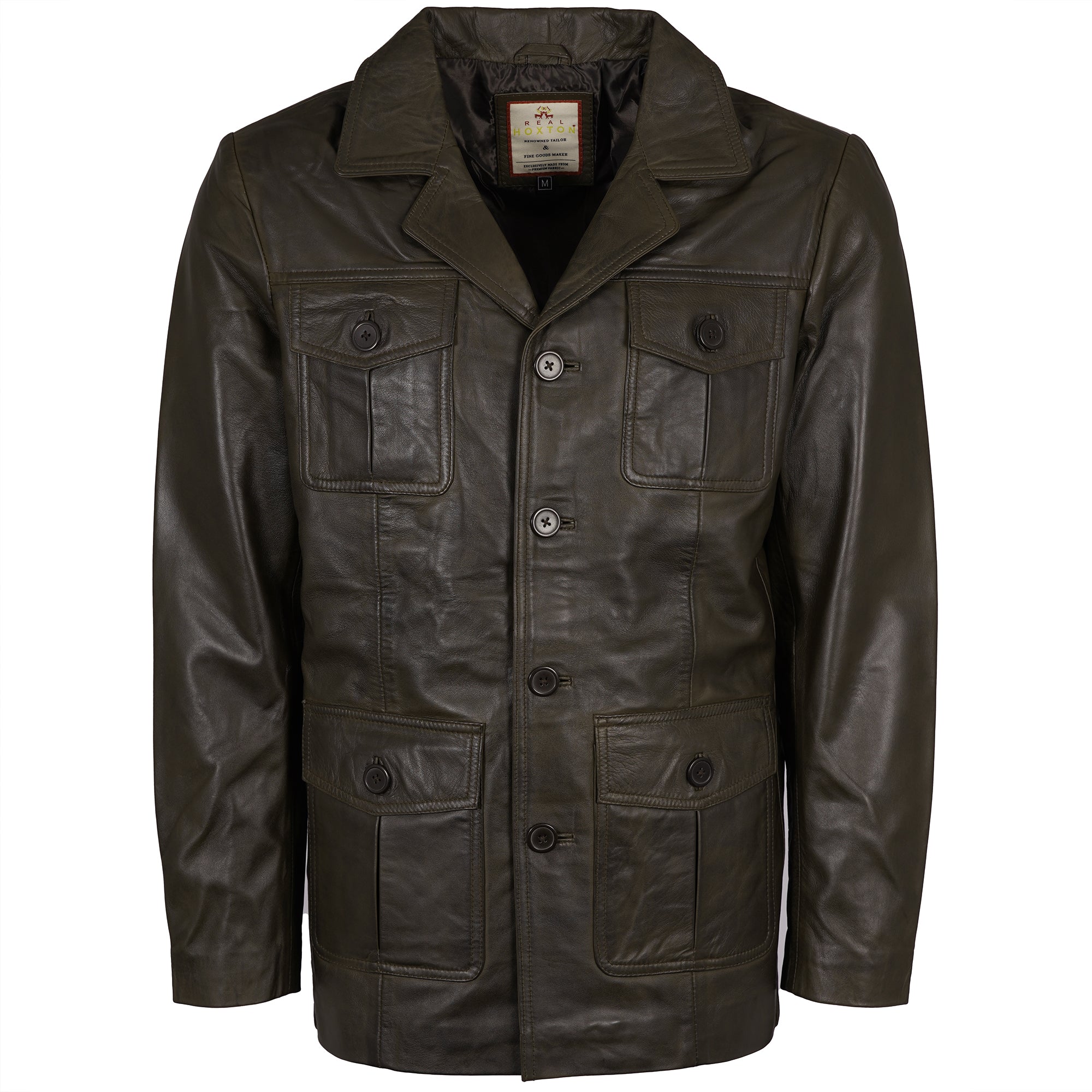 Safari Leather Jacket - Brown