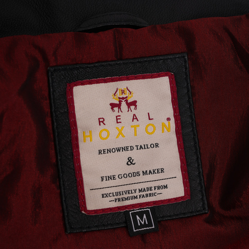 Leather Gab Jacket - Black