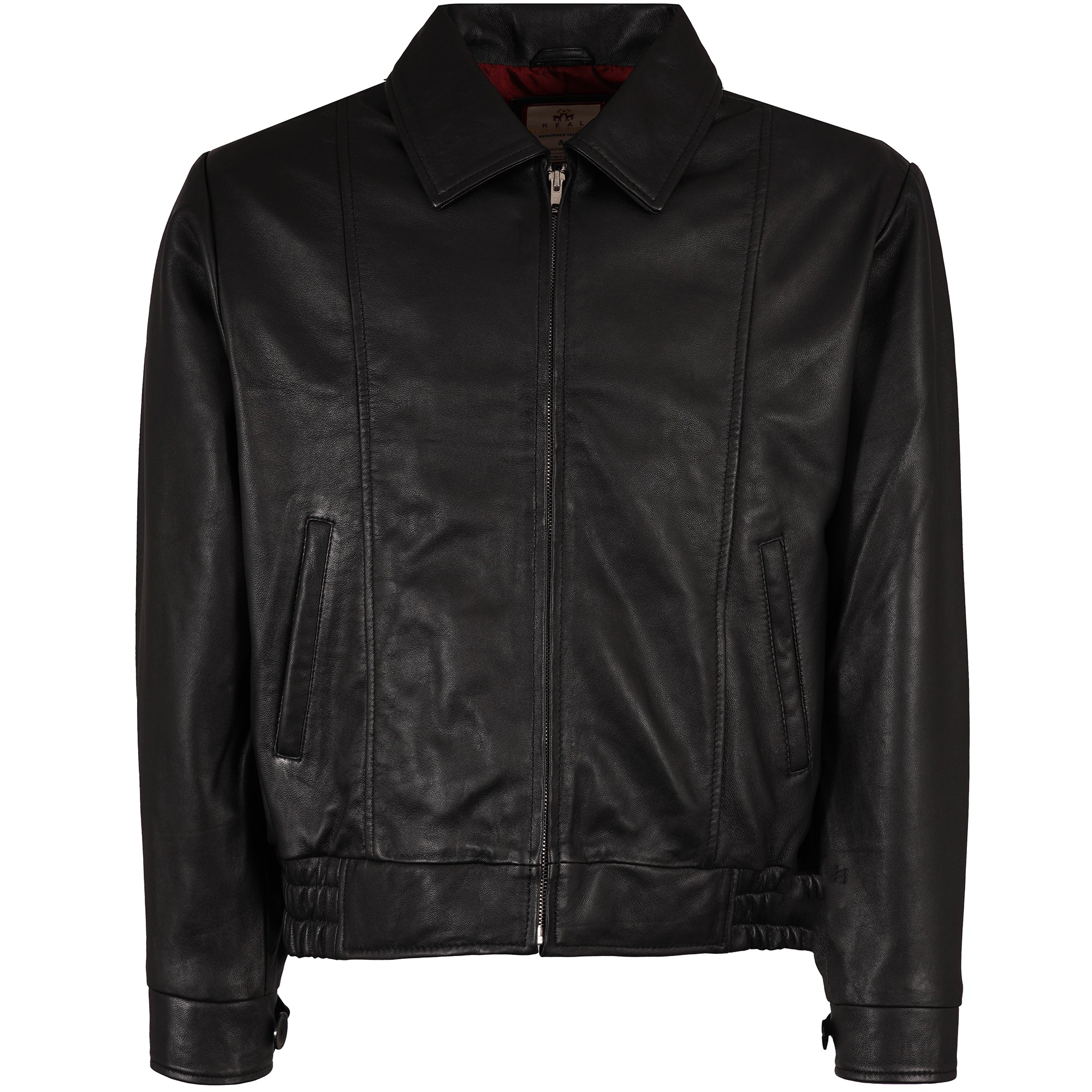 Leather Gab Jacket - Black