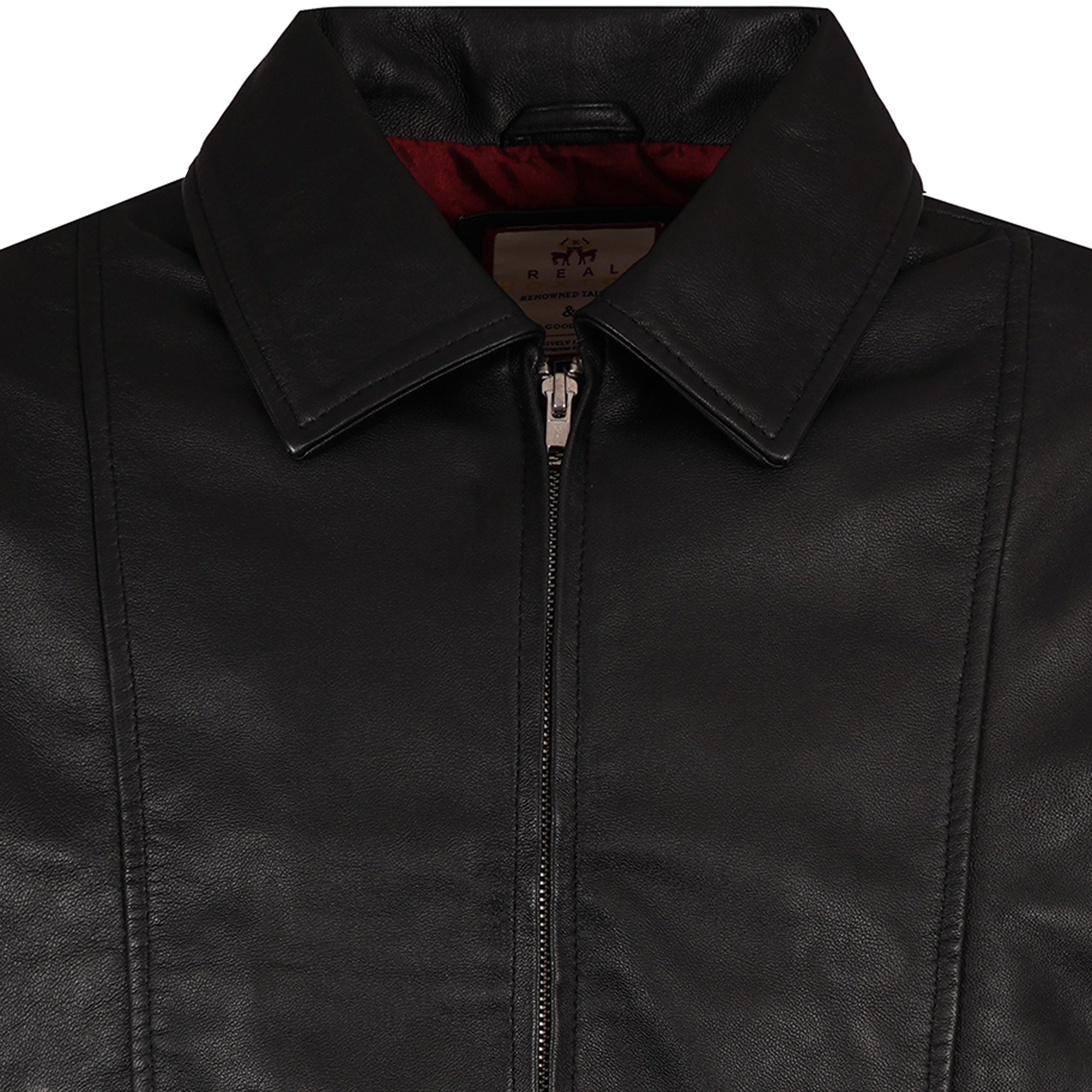 Leather Gab Jacket - Black