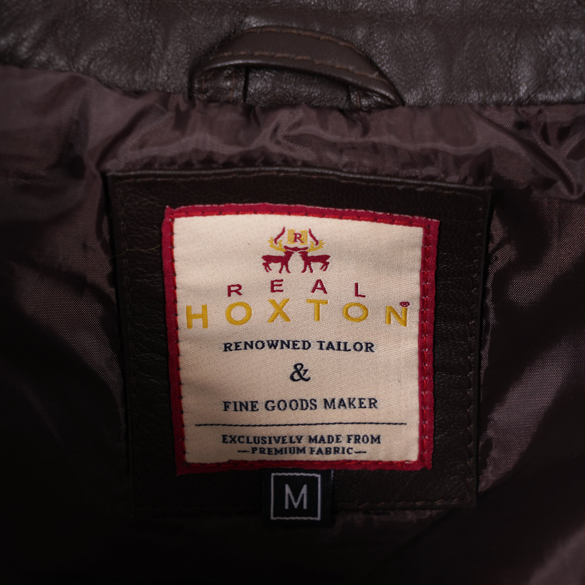 Leather Reefer Jacket - Brown