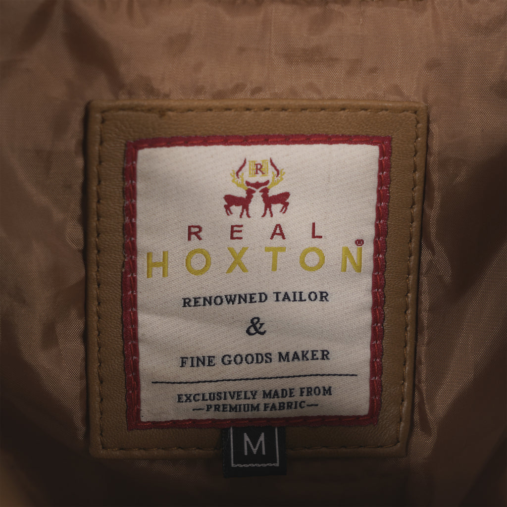 Leather Reefer Jacket - Tan