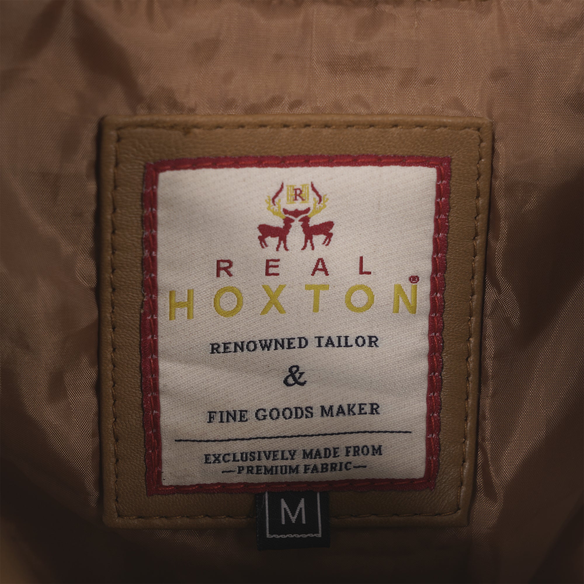 Leather Reefer Jacket - Tan