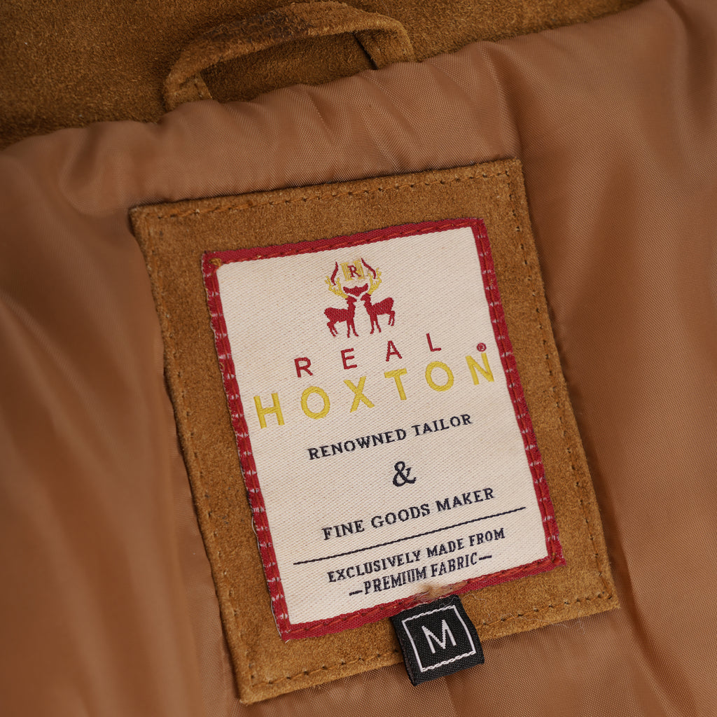 Suede Trucker Jacket - Tan