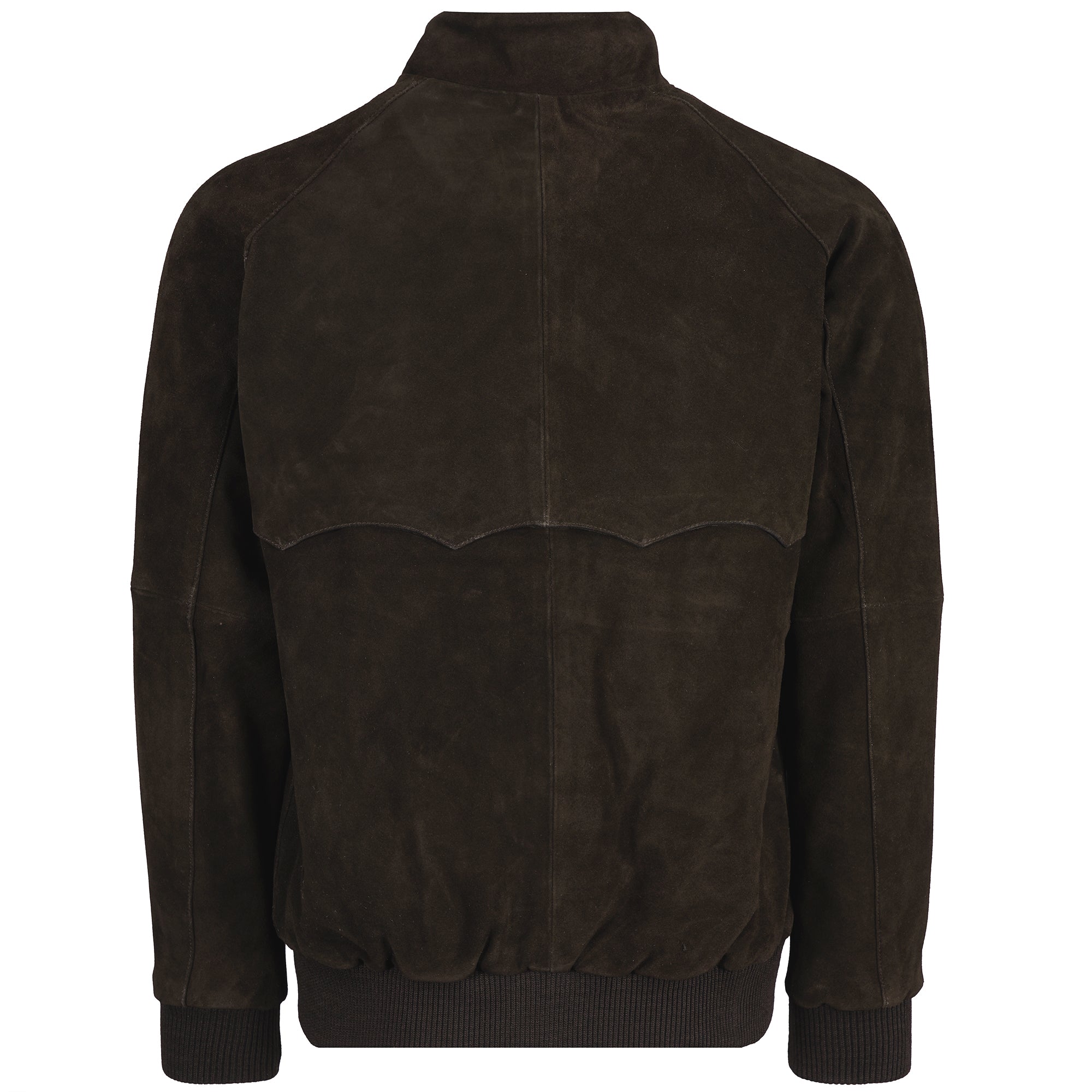 Suede Harrington Jacket - Brown