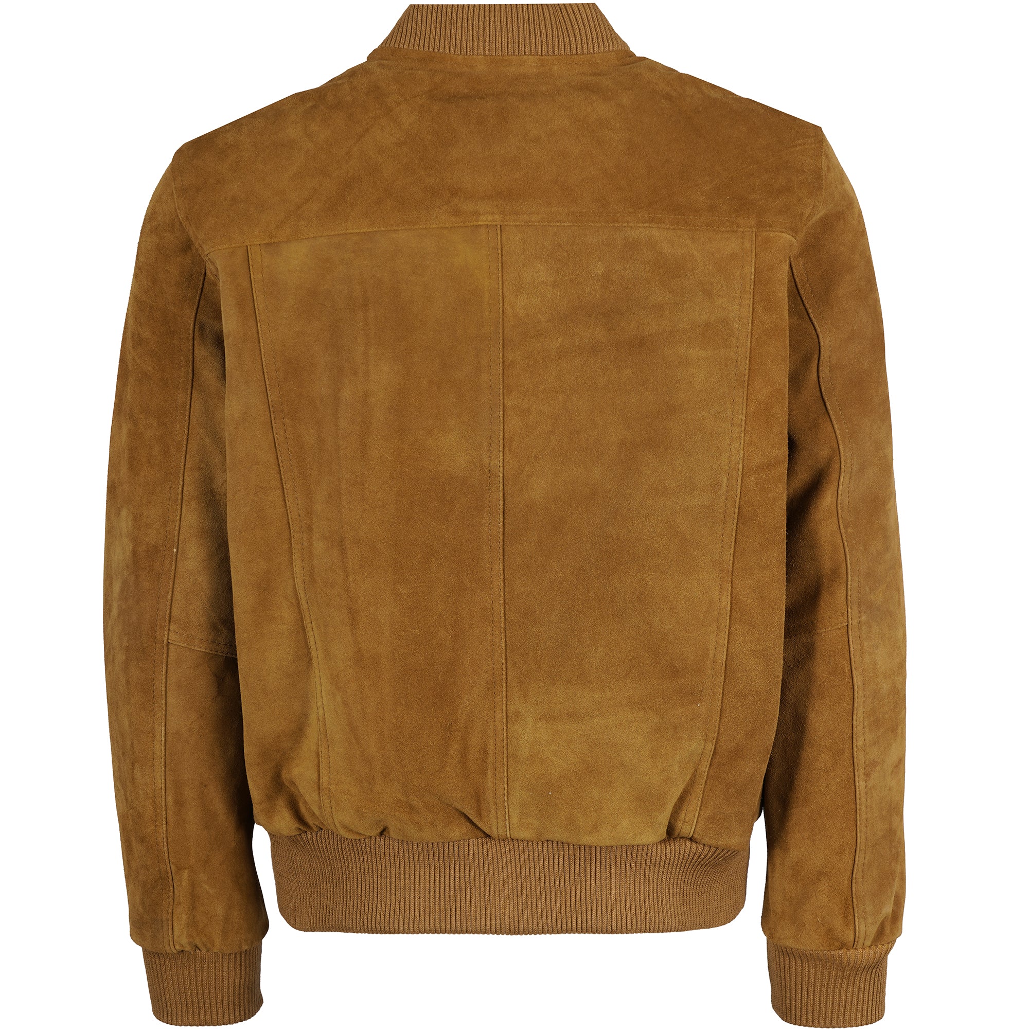 Suede Bomber Jacket - Tan