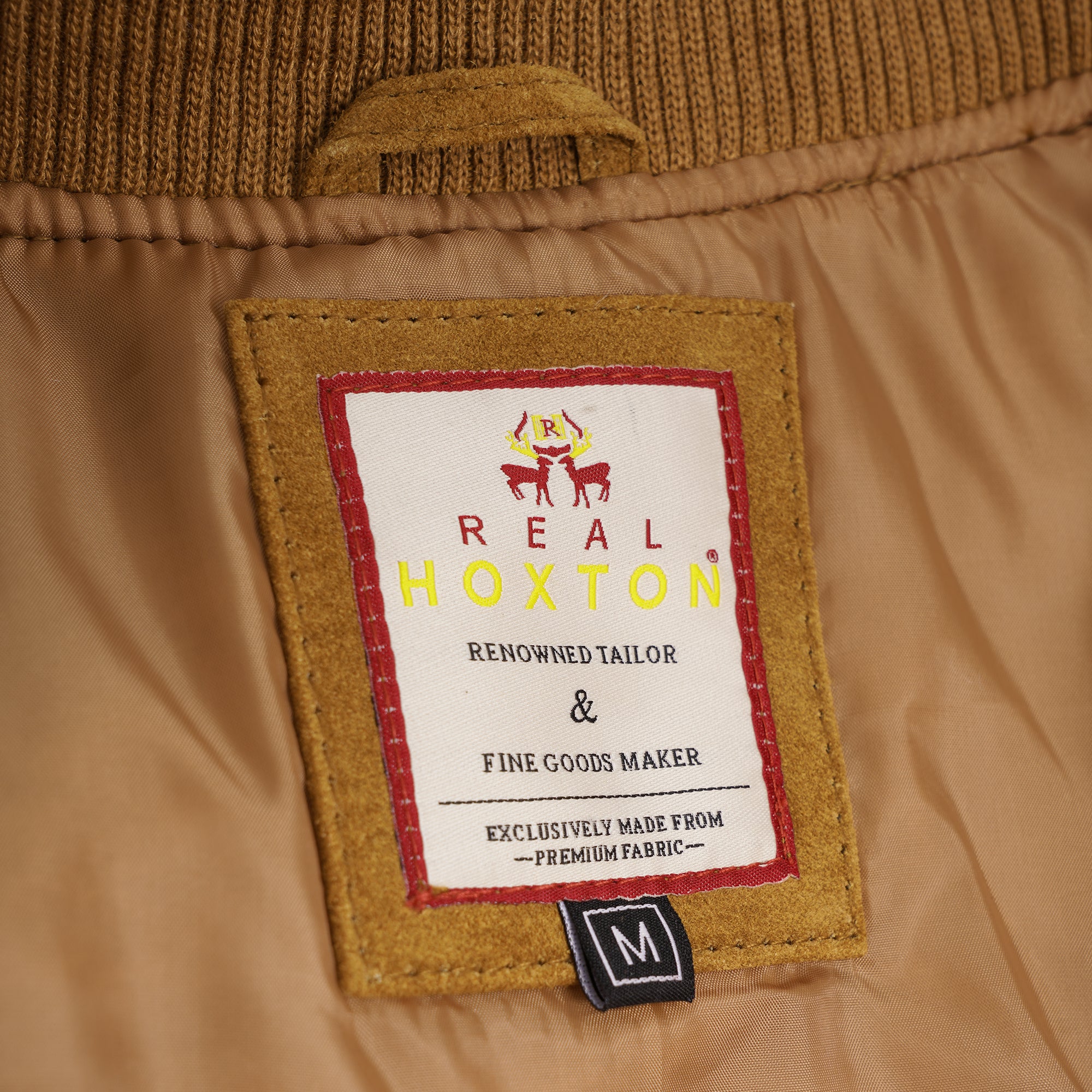 Suede Bomber Jacket - Tan