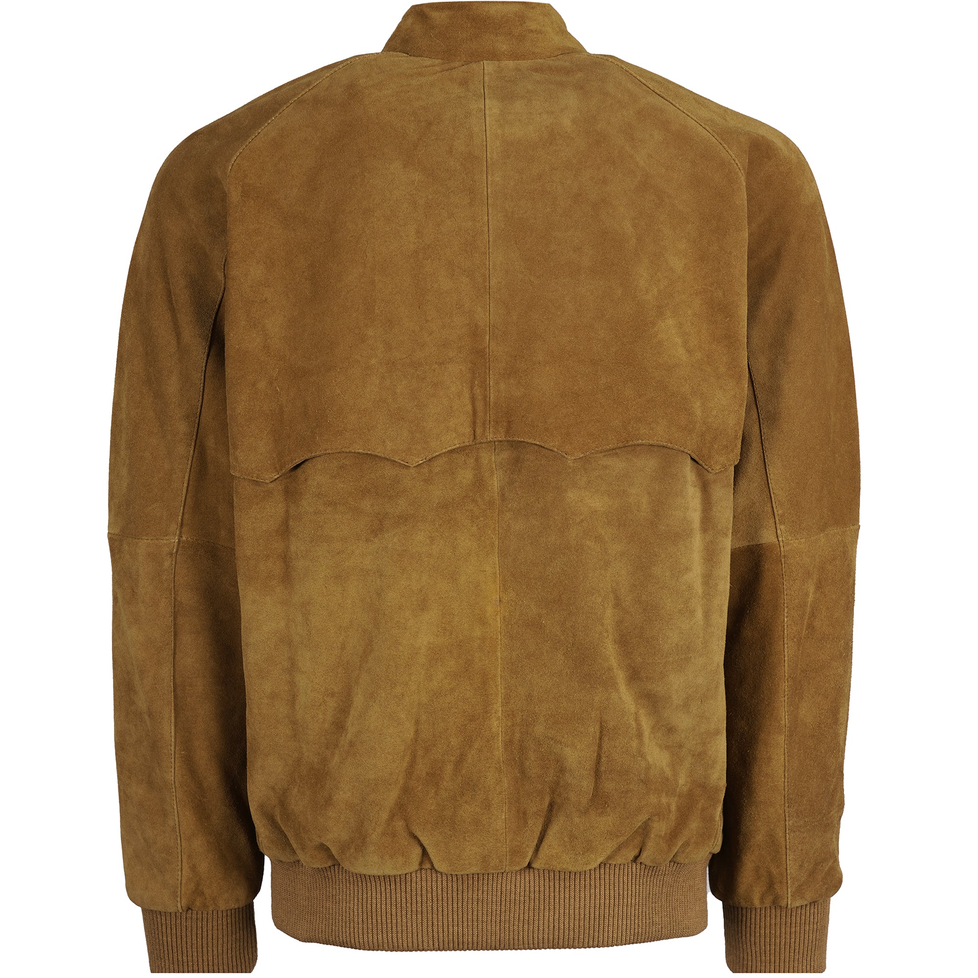 Suede Harrington Jacket - Tan