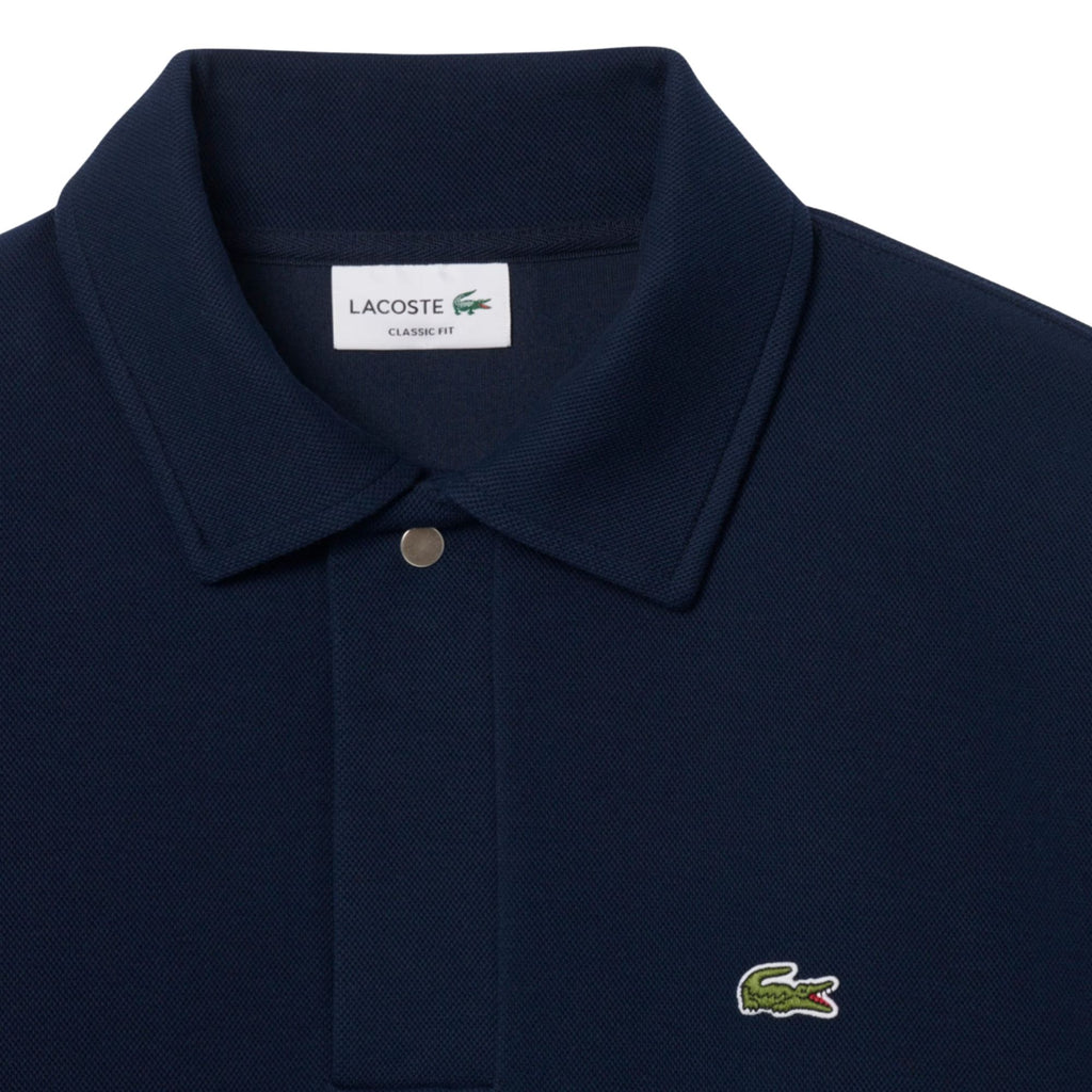 Lacoste Polo Collar Piqué Sweatshirt - Midnight Blue