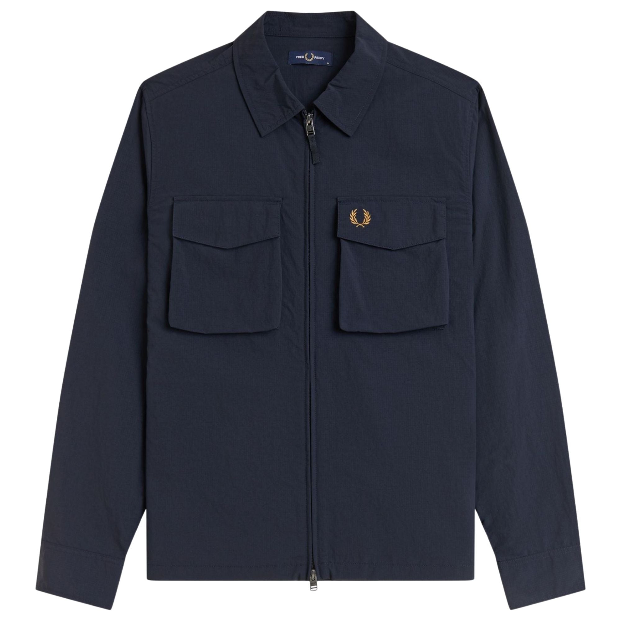 Fred Perry Ripstop Pocket Overshirt - Navy