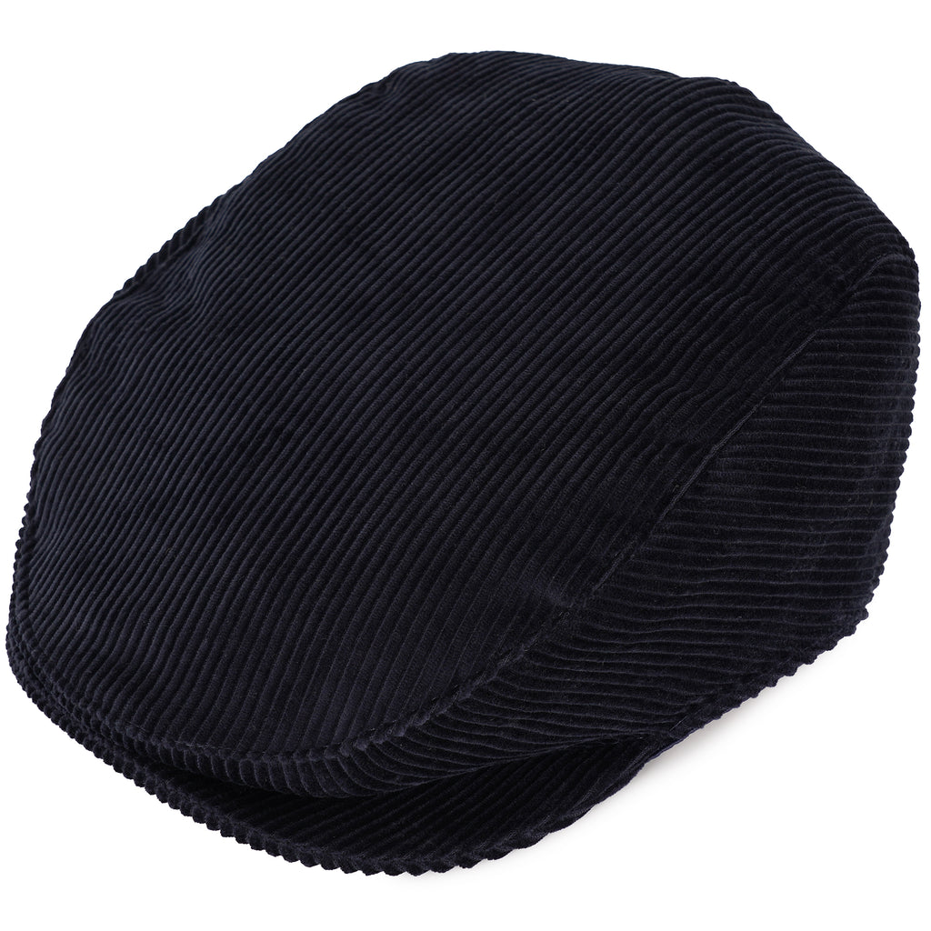 Corduroy Flat Cap - Navy