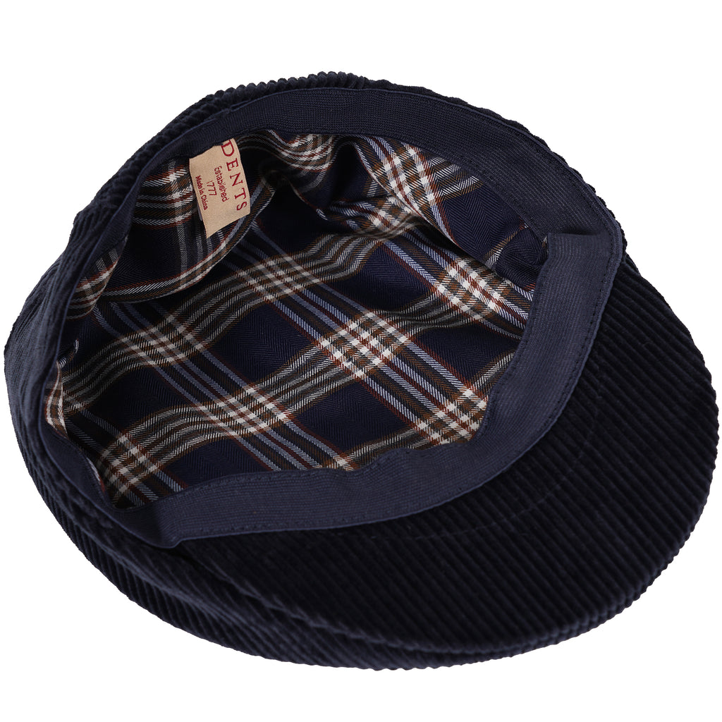 Corduroy Flat Cap - Navy