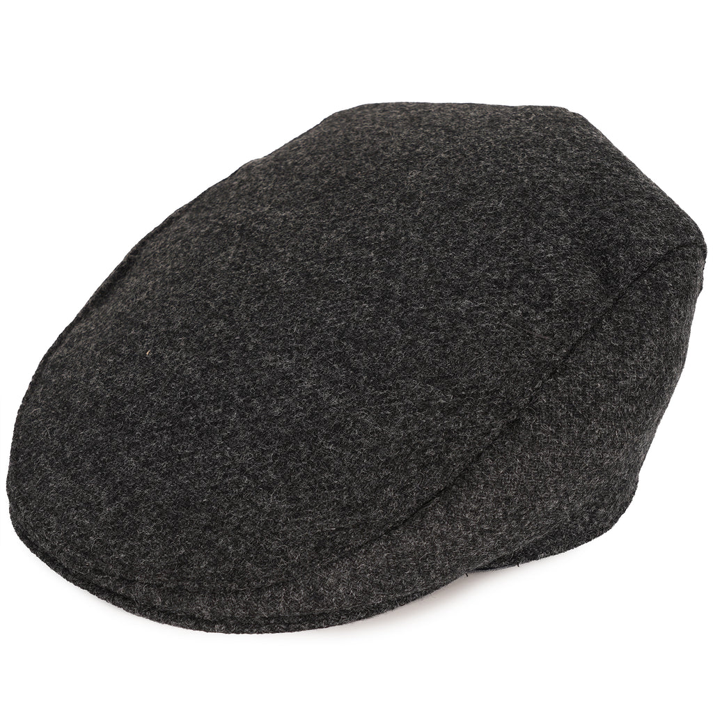 Abraham Moon Flat Cap - Charcoal