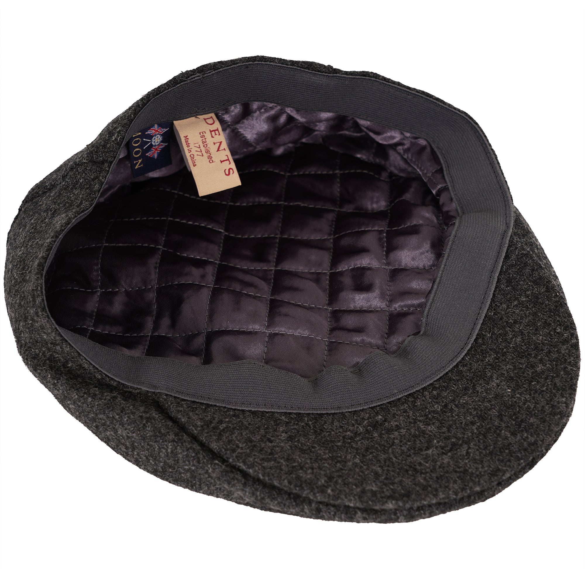 Abraham Moon Flat Cap - Charcoal