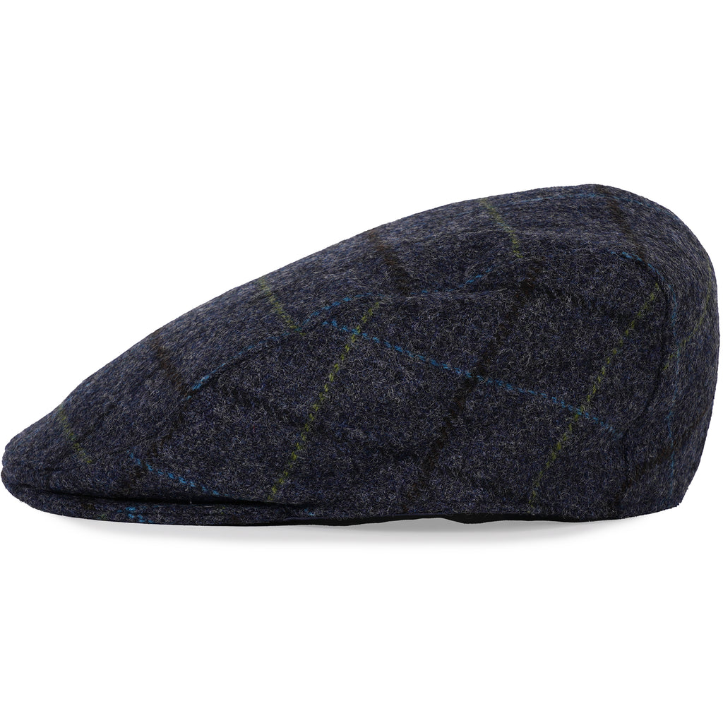 Moon Tweed Flat Cap - Blue