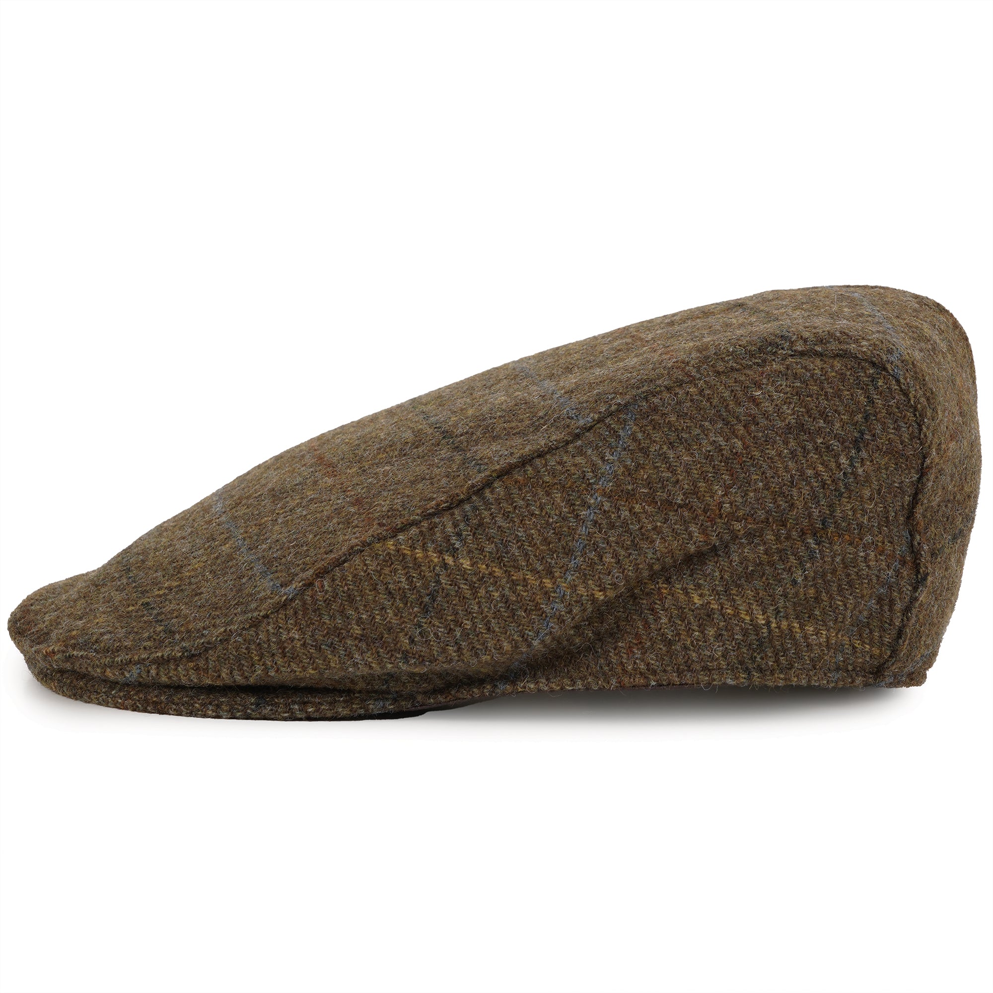 Moon Tweed Flat Cap - Chestnut
