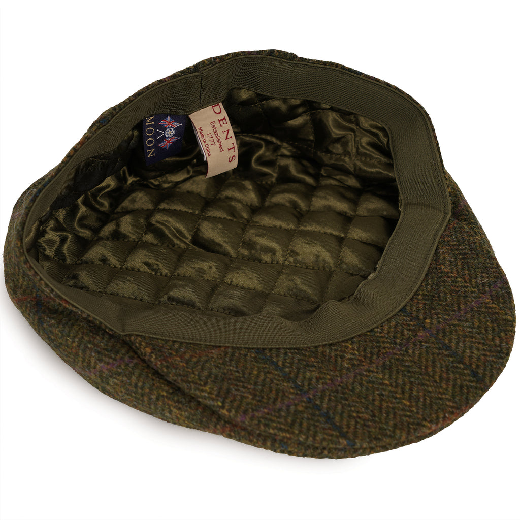 Moon Tweed Flat Cap - Olive