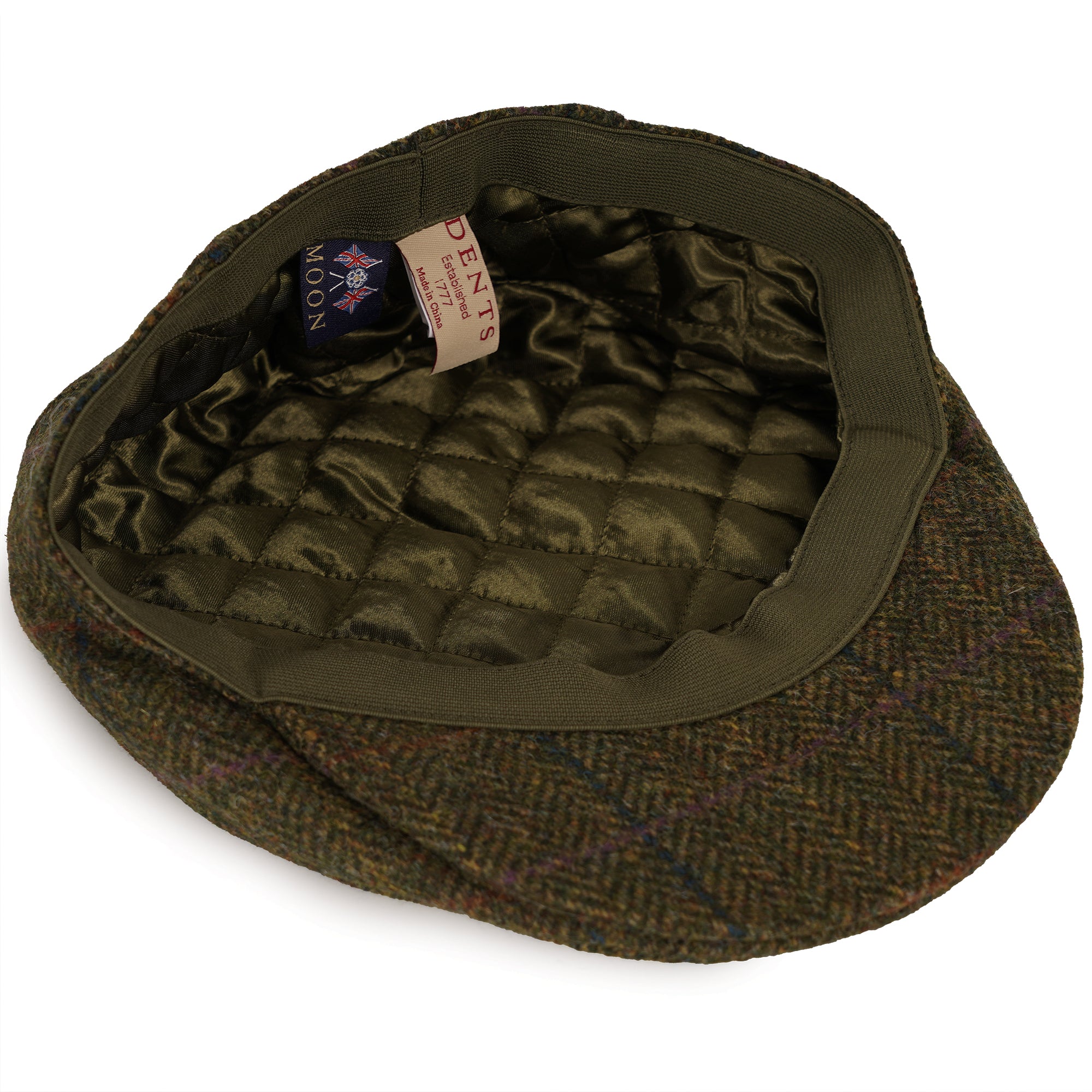 Moon Tweed Flat Cap - Olive