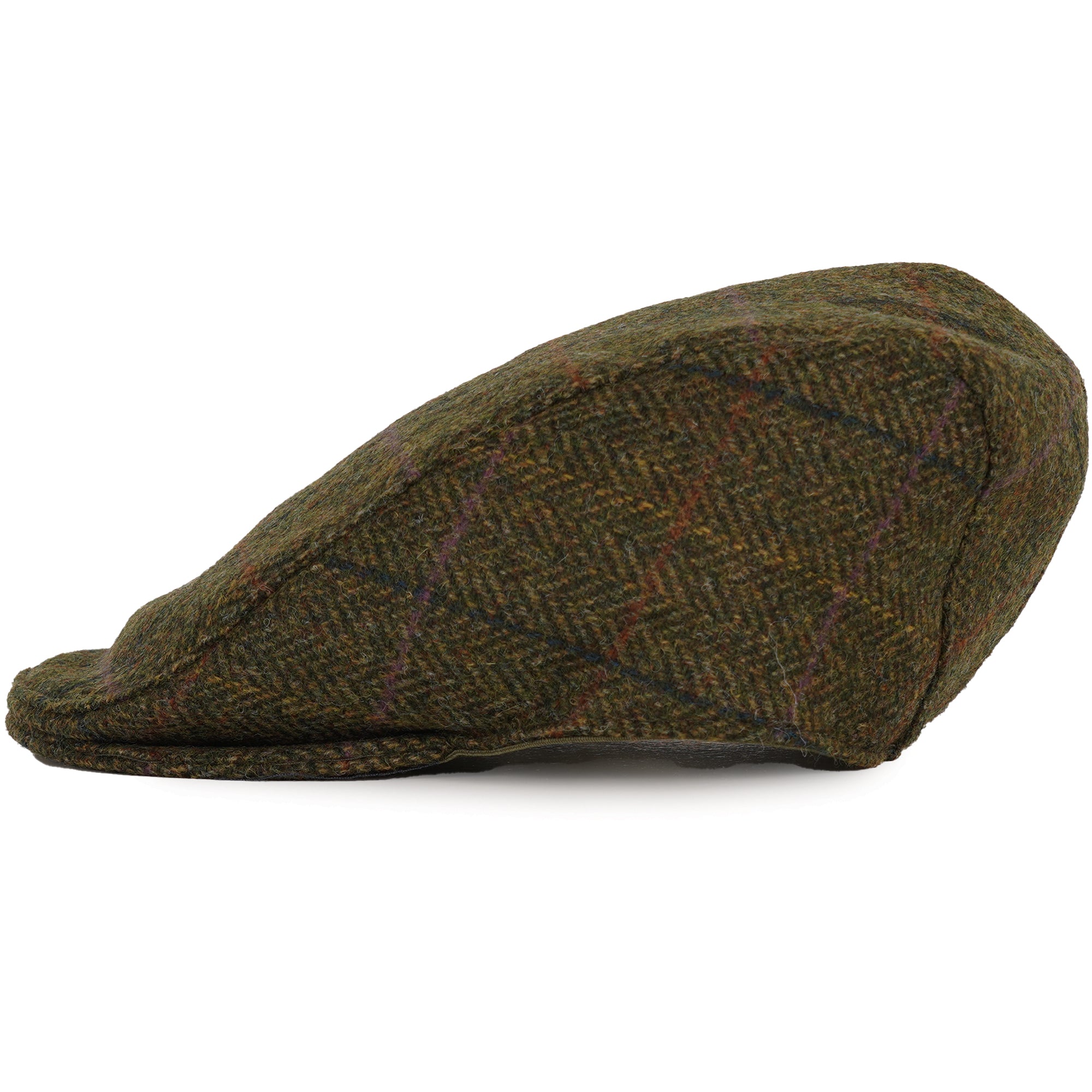 Moon Tweed Flat Cap - Olive