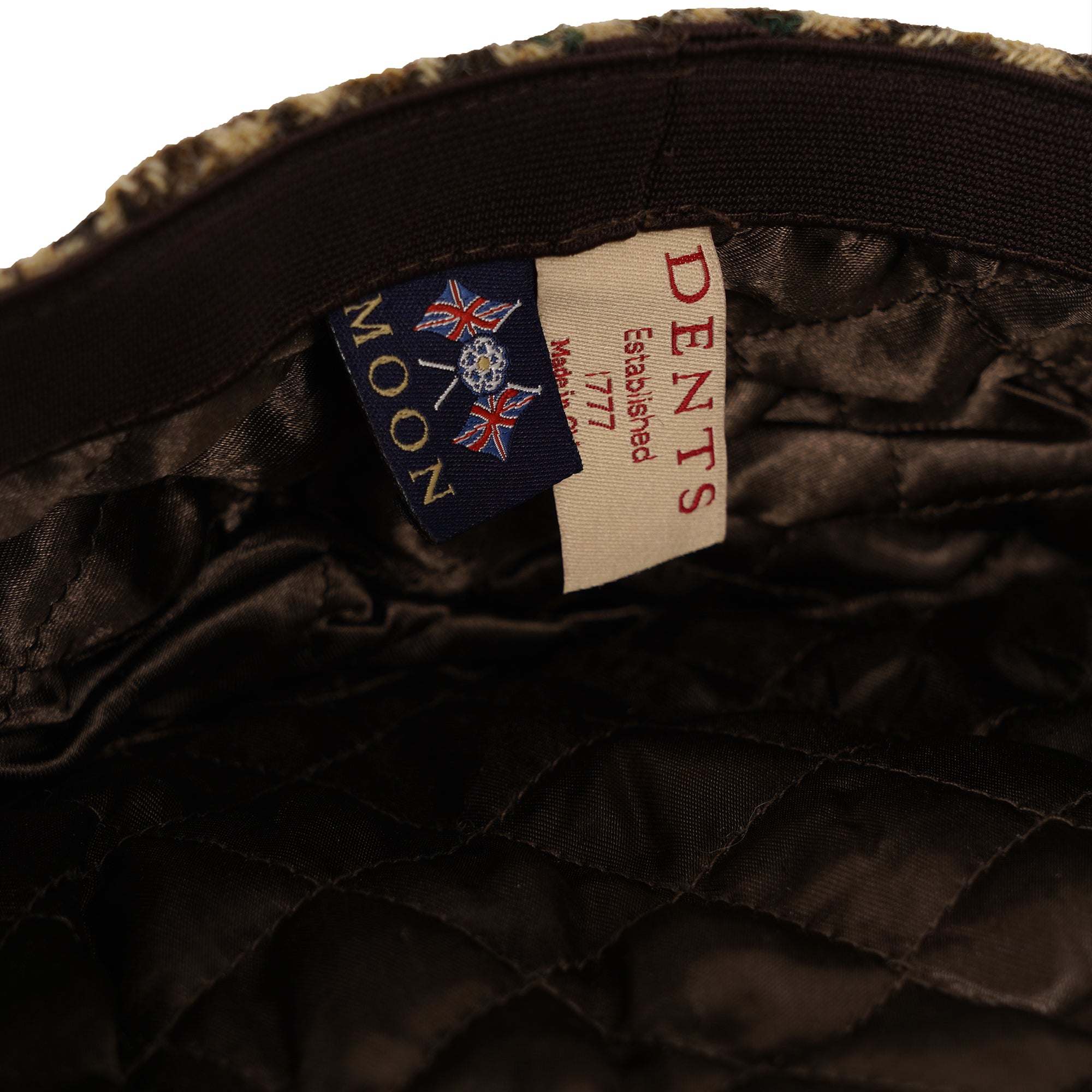 Moon Dogtooth Flat Cap - Brown