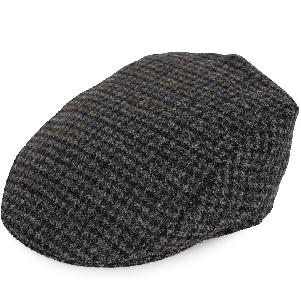 Moon Dogtooth Flat Cap - Graphite