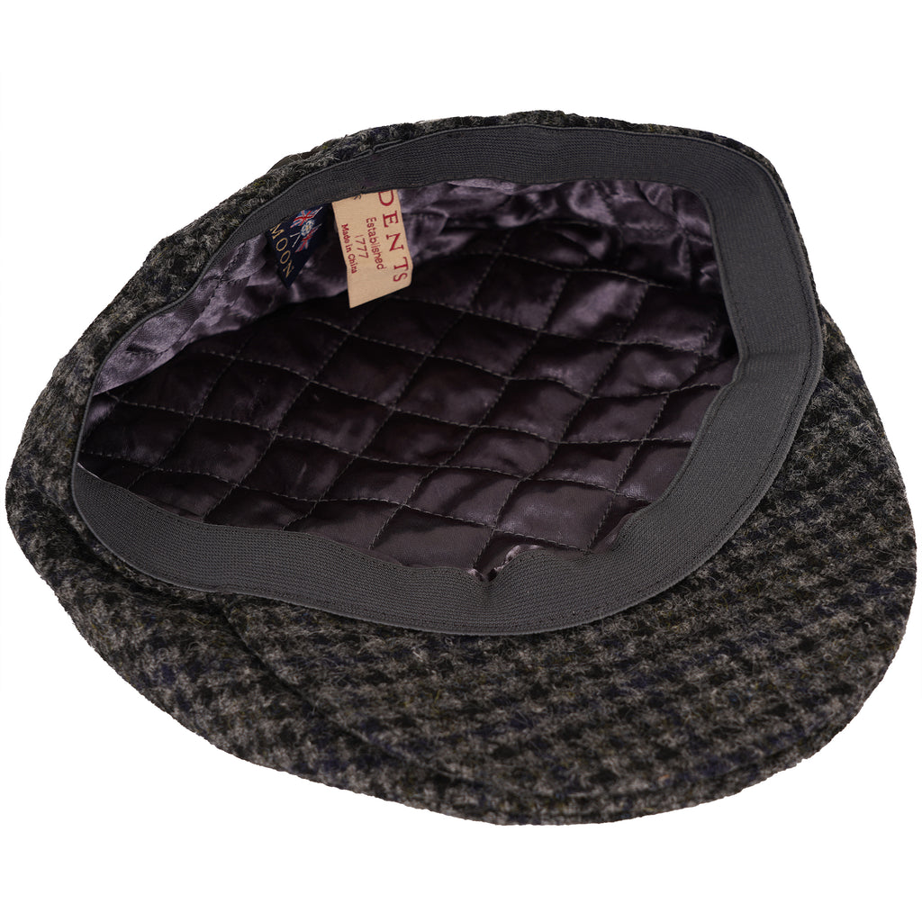 Moon Dogtooth Flat Cap - Graphite