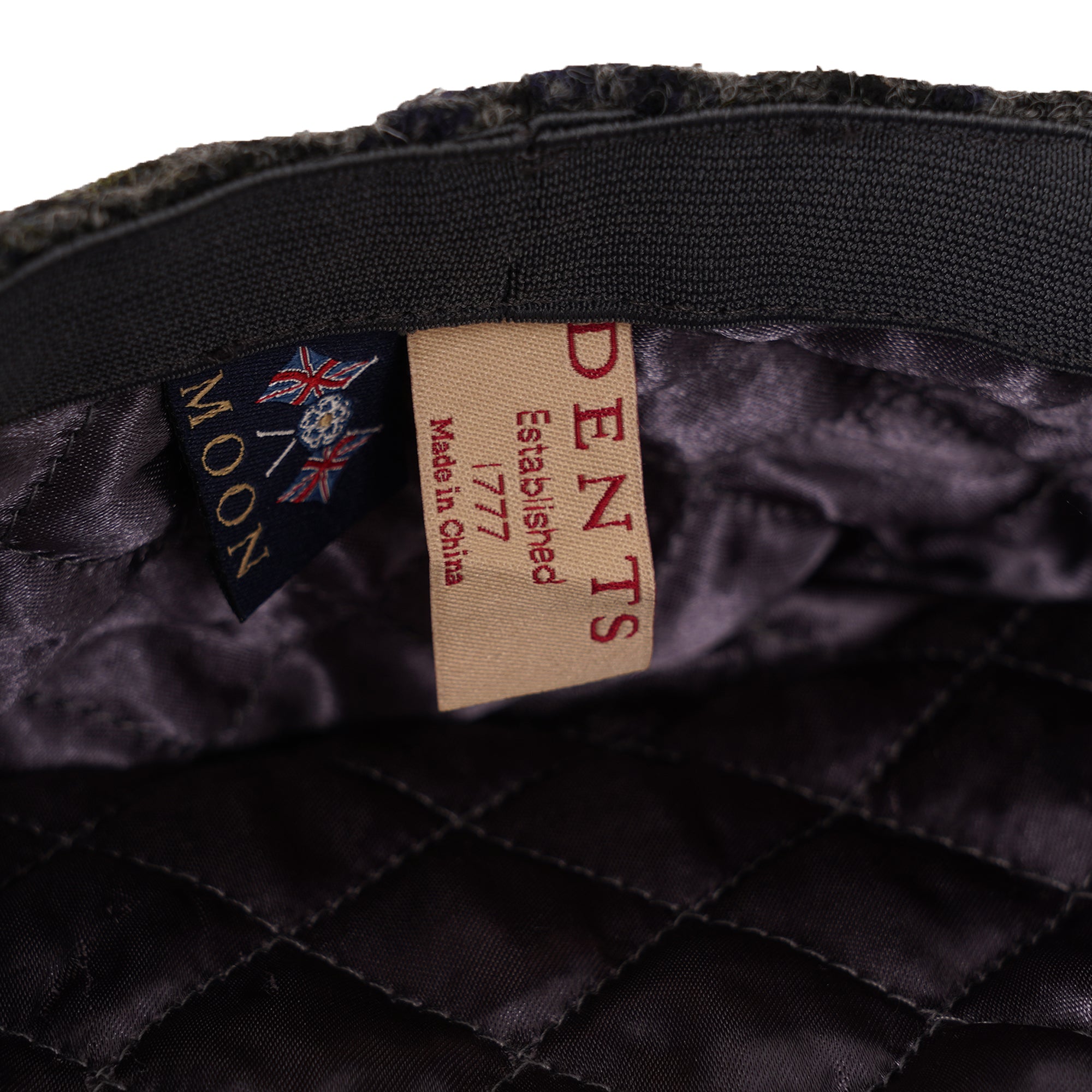 Moon Dogtooth Flat Cap - Graphite