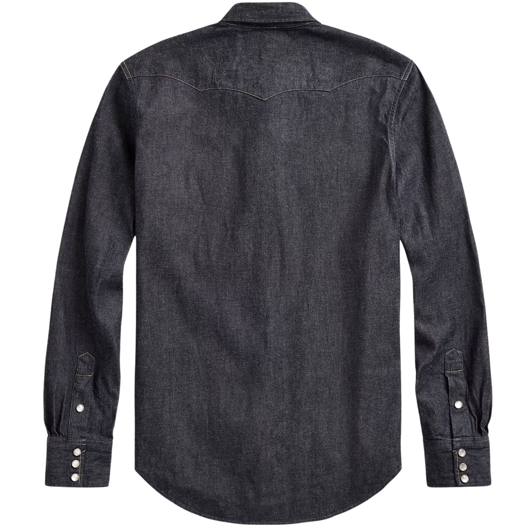 RRL by Ralph Lauren Slim Fit Denim Western Shirt - Rinse