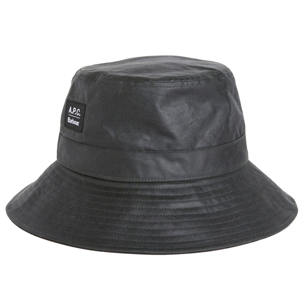 Barbour x A.P.C Wax Bucket Hat - Dark Sage