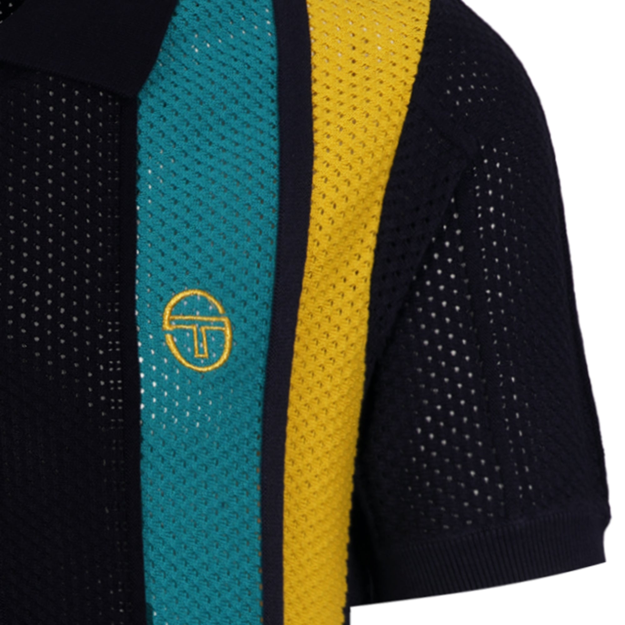 Sergio Tacchini Montell Knit Polo Shirt - Maritime