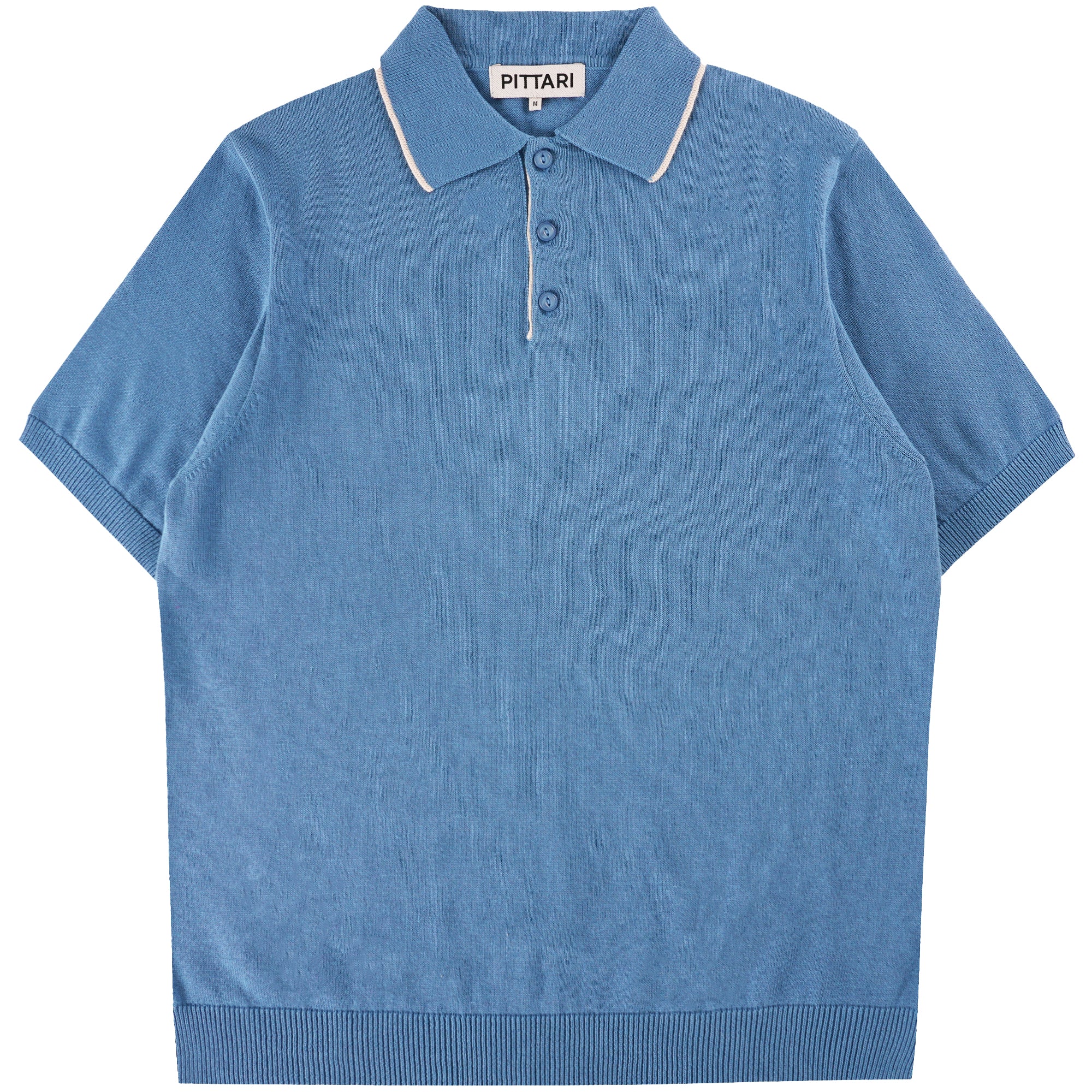 Pittari Short Sleeve Polo Tipping - Delfino