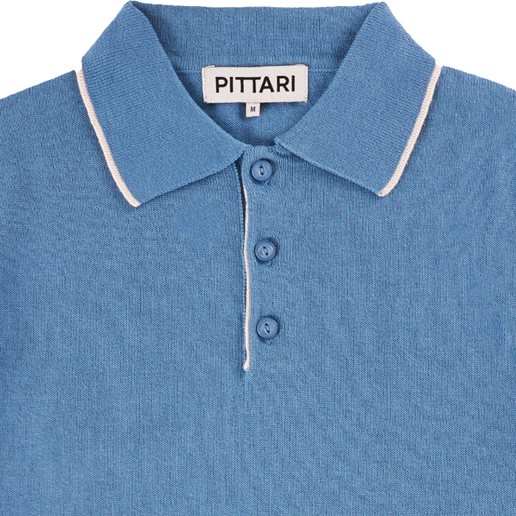 Pittari Short Sleeve Polo Tipping - Delfino