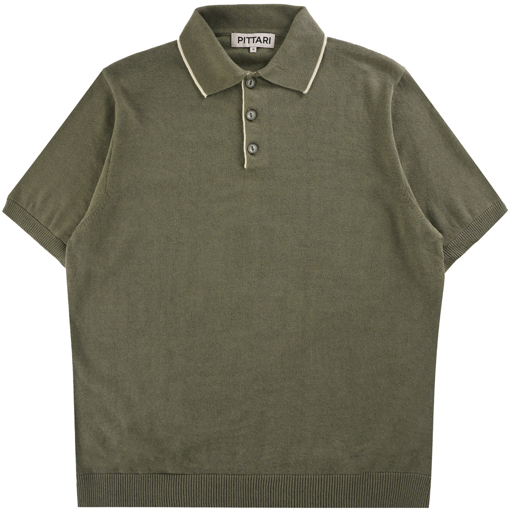 Pittari Short Sleeve Polo Tipping - Palude
