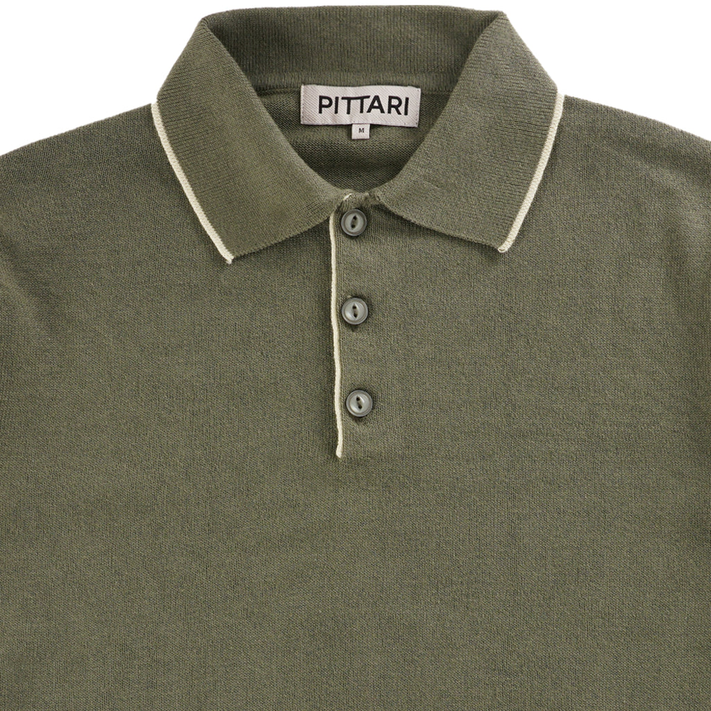 Pittari Short Sleeve Polo Tipping - Palude