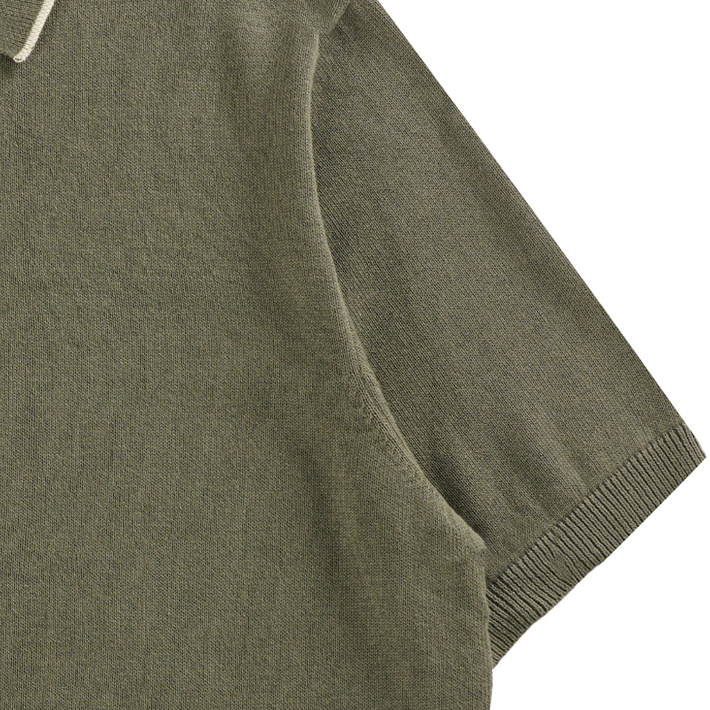 Pittari Short Sleeve Polo Tipping - Palude