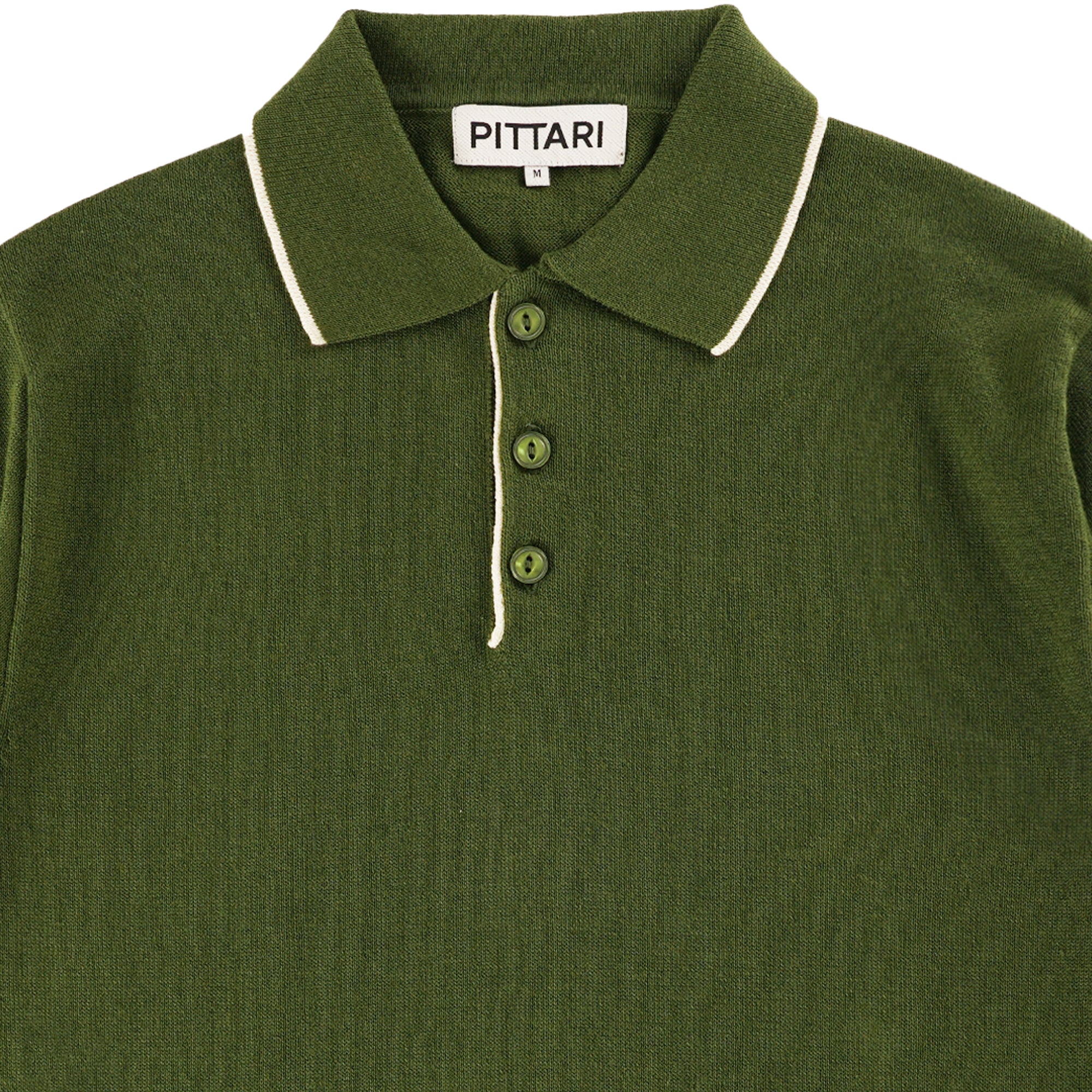 Pittari Short Sleeve Polo Tipping - Olive