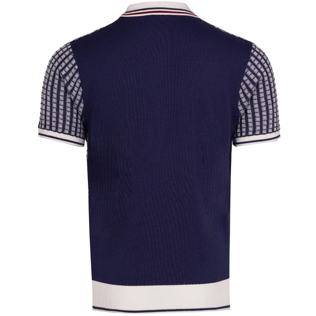 Gabicci Vintage Jura Knit Polo - Delft