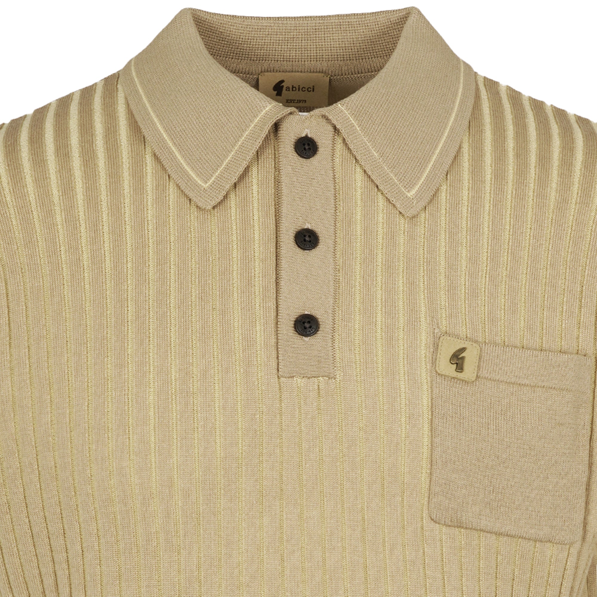 Gabicci Vintage Dimitri Polo Shirt - Sandstone