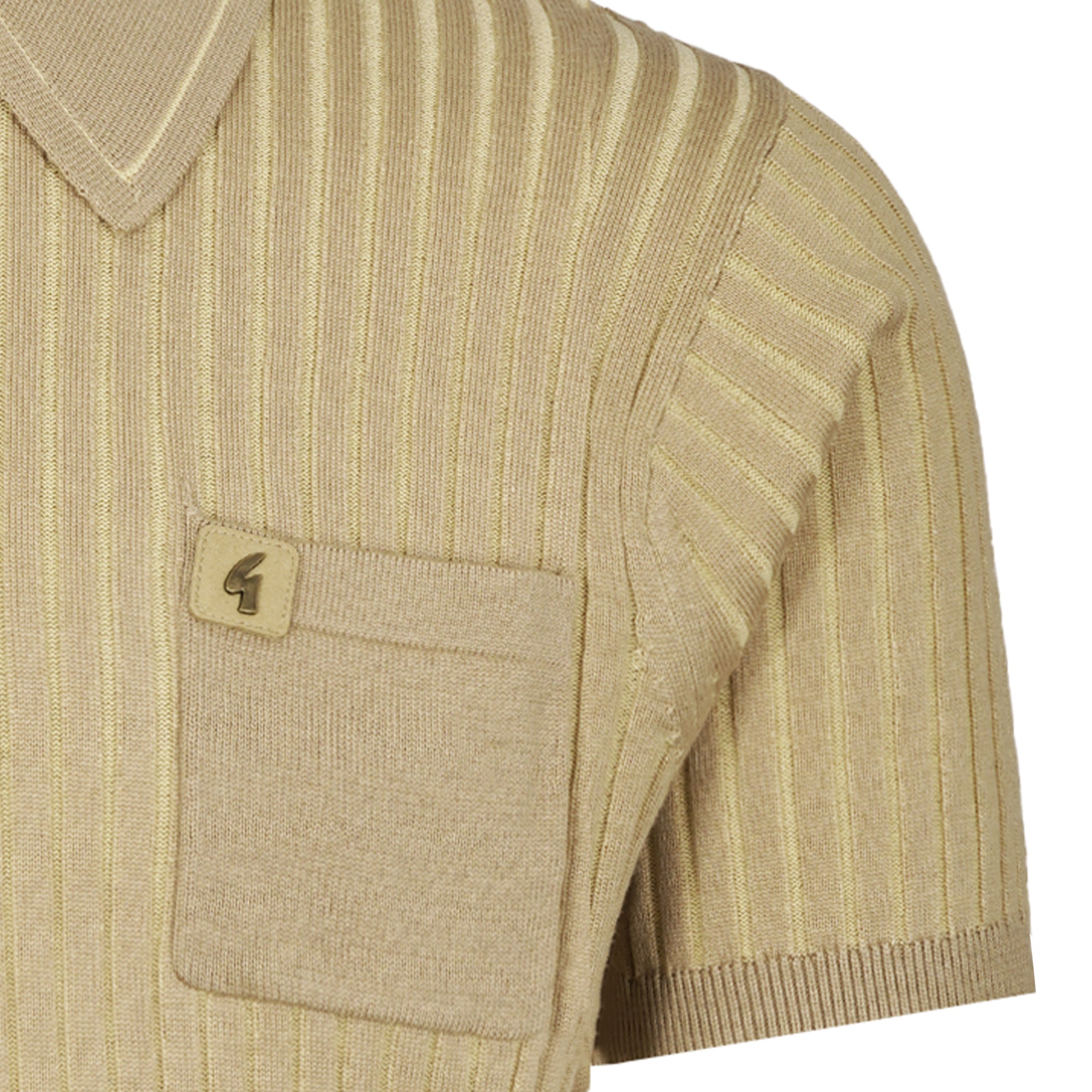 Gabicci Vintage Dimitri Polo Shirt - Sandstone