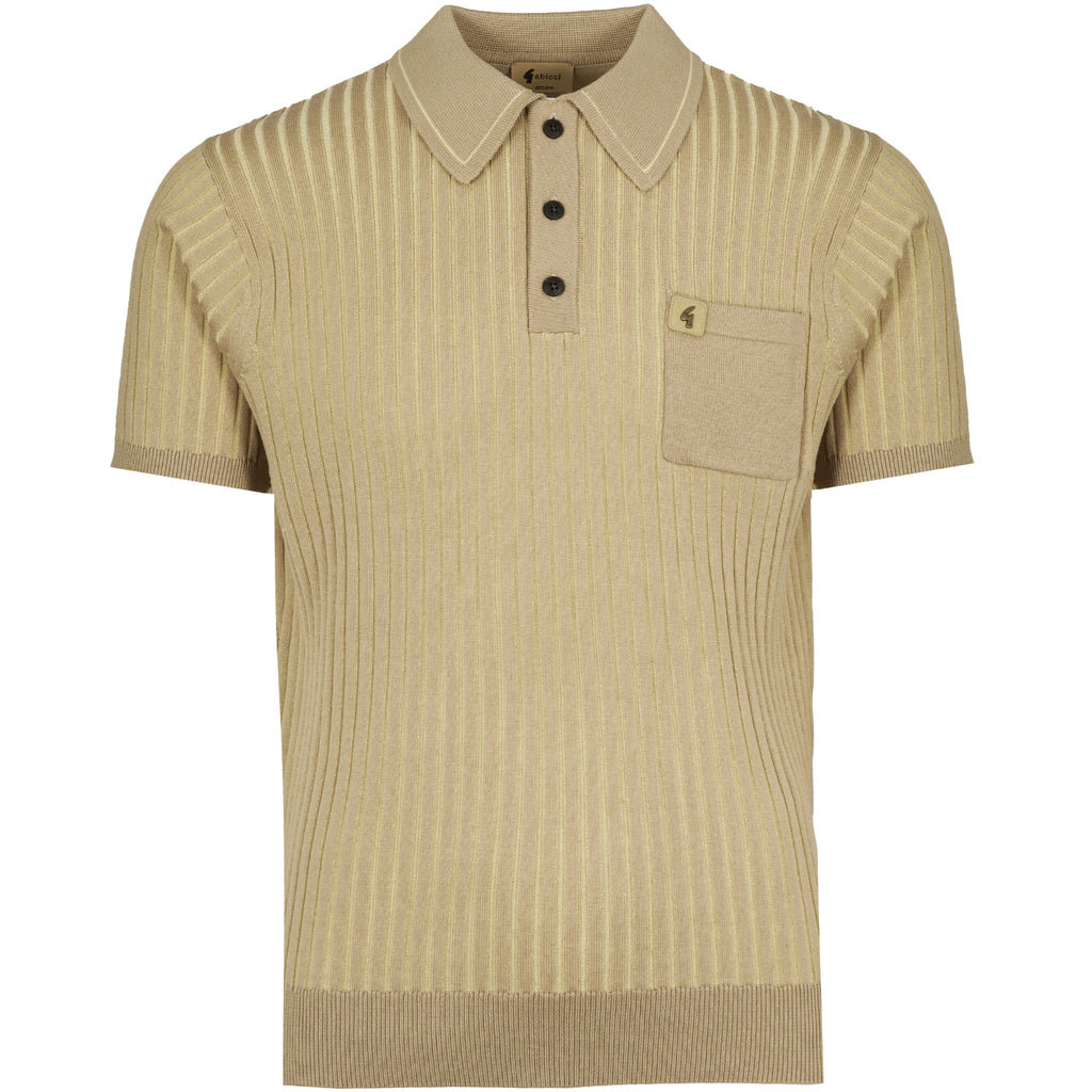 Gabicci Vintage Dimitri Polo Shirt - Sandstone