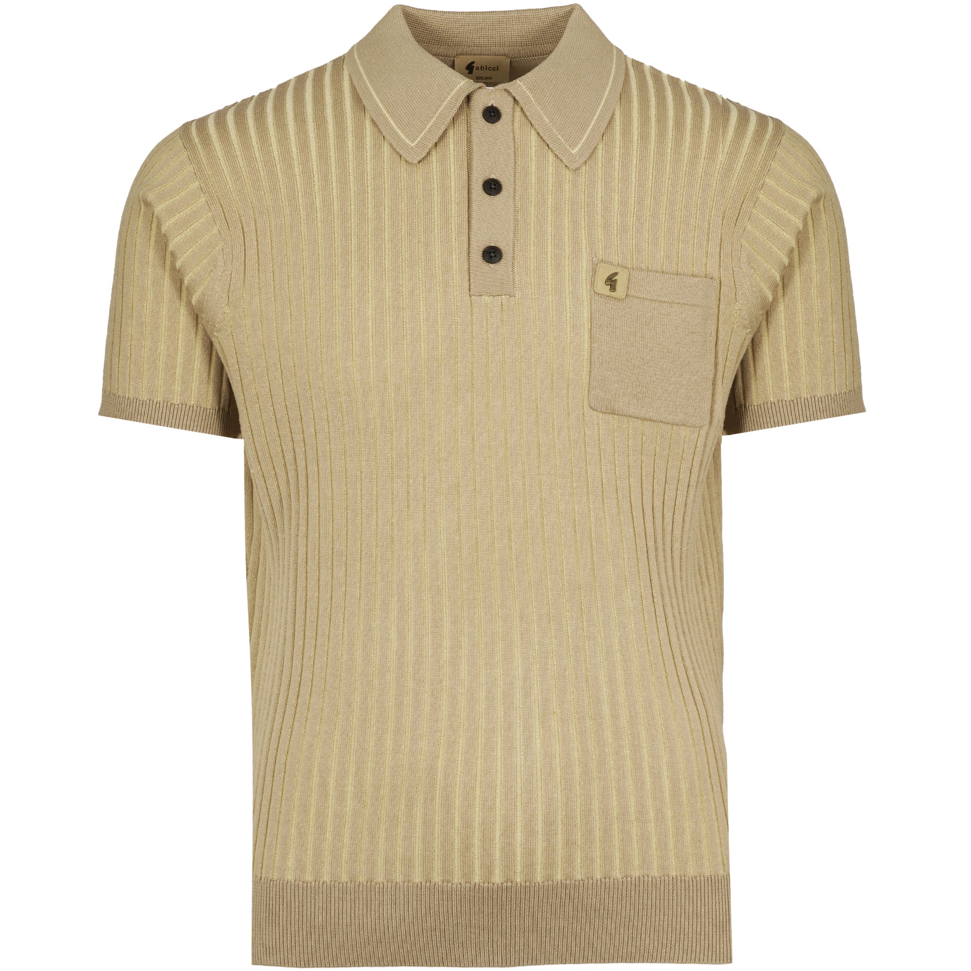 Gabicci Vintage Dimitri Polo Shirt - Sandstone