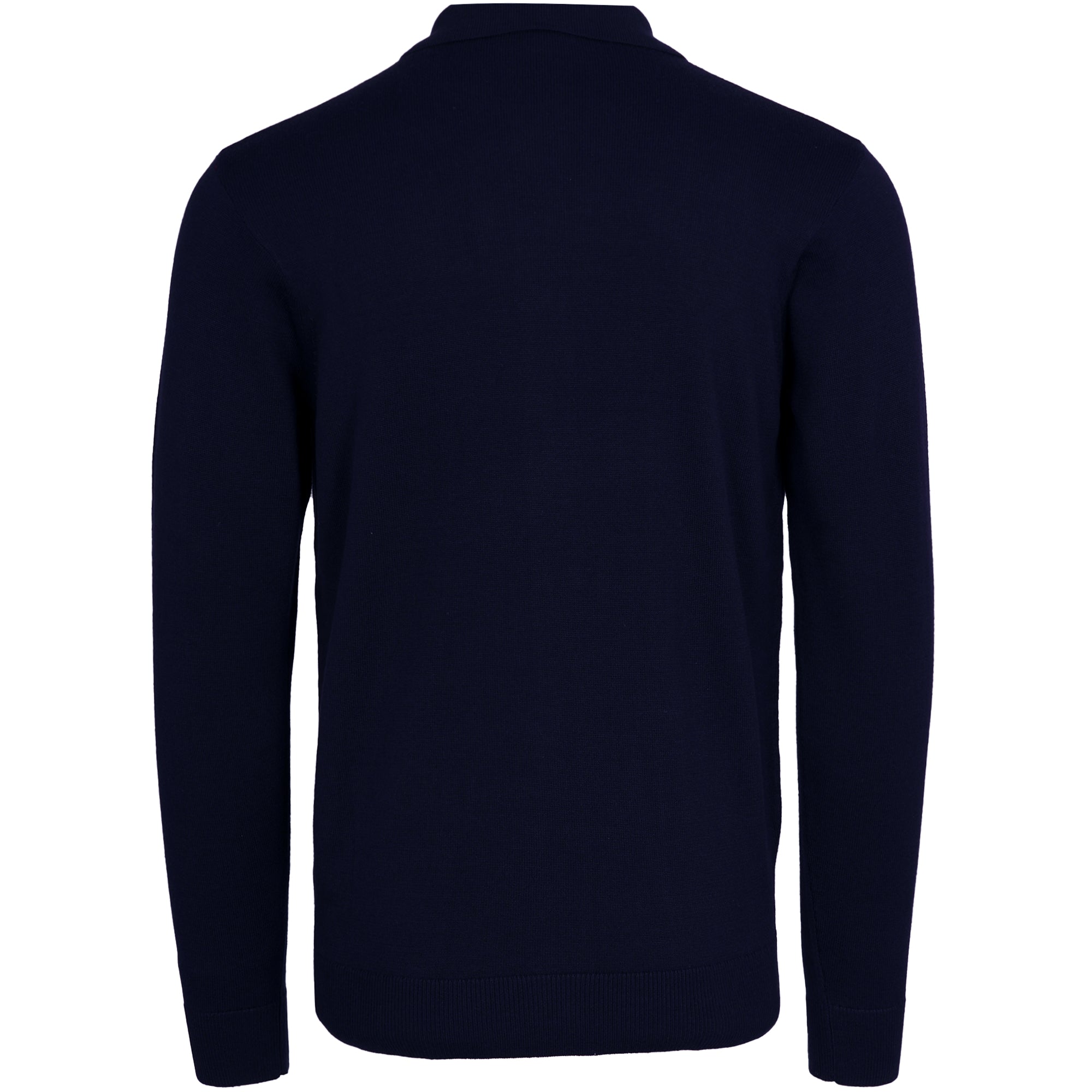 Remmy Long Sleeve Knit Polo - Navy