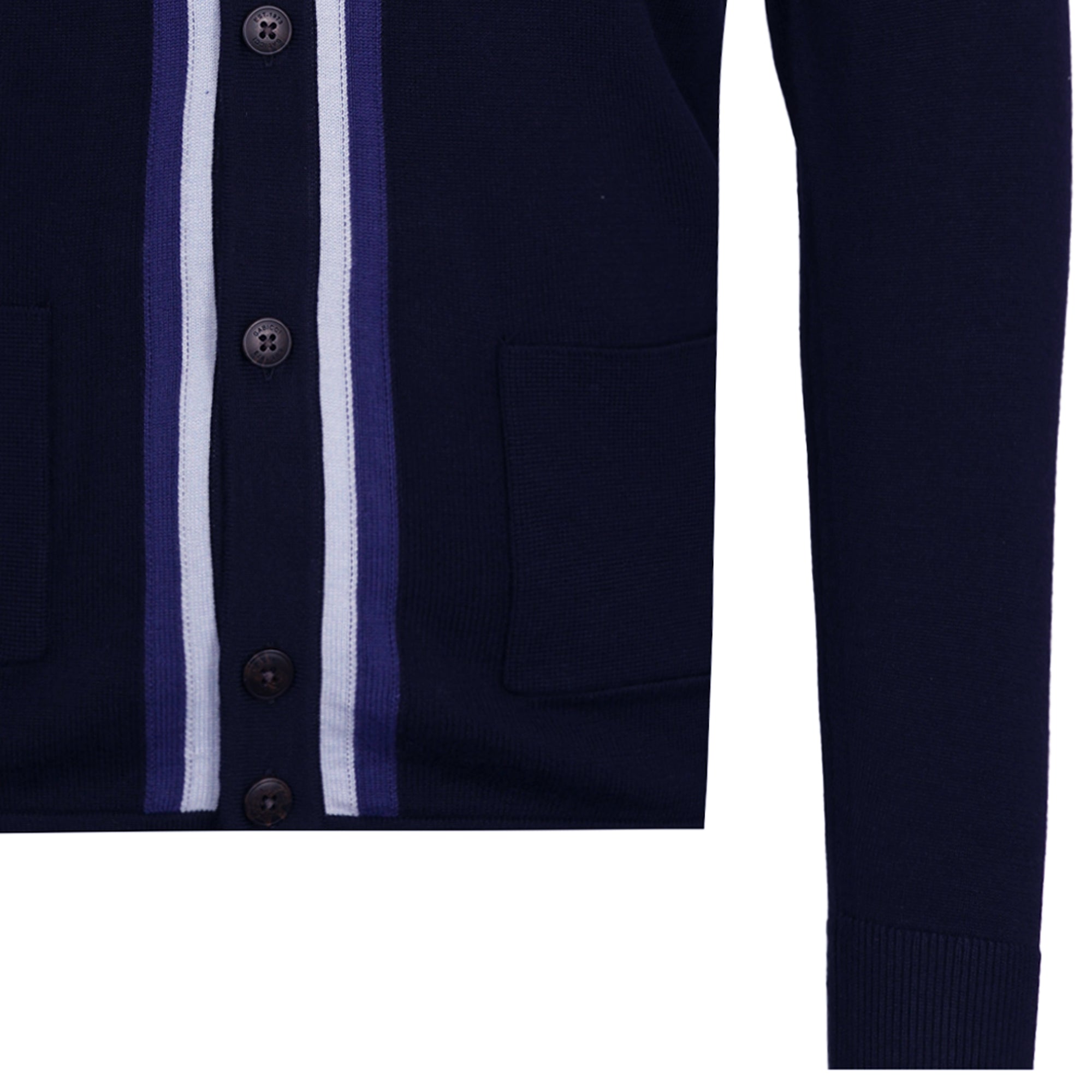 Remmy Long Sleeve Knit Polo - Navy