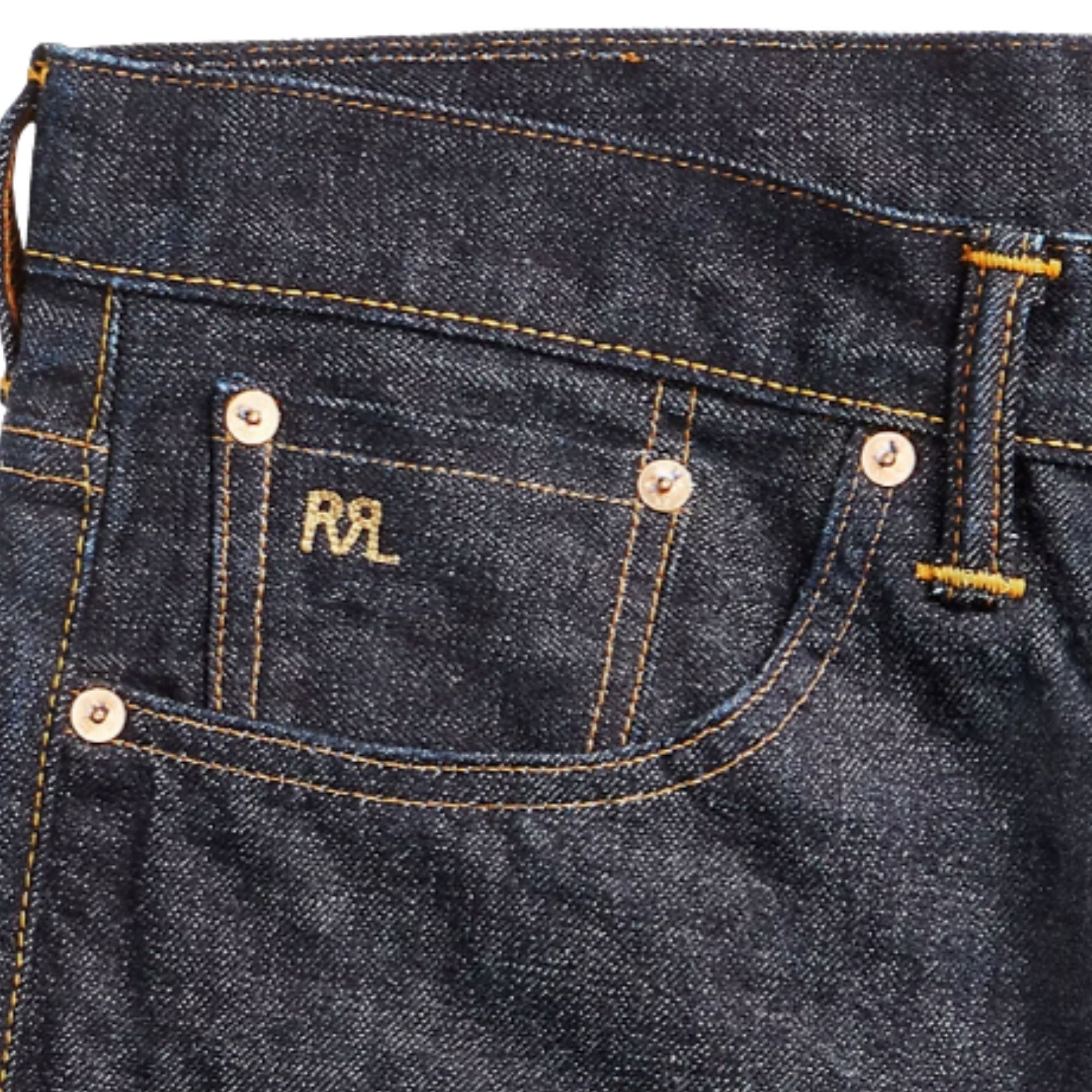 RRL by Ralph Lauren Vintage 5-Pocket East-West Selvedge Jean - Blue