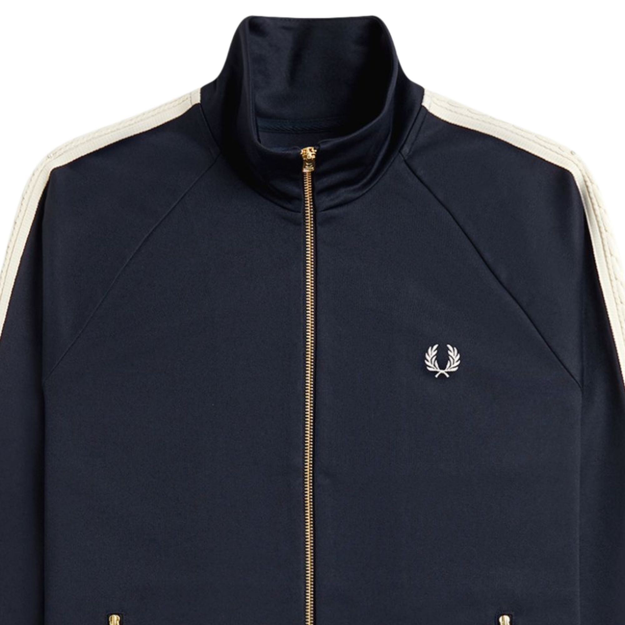 Fred Perry Cable Taped Track Jacket - Navy J2331-608 – Stuarts London