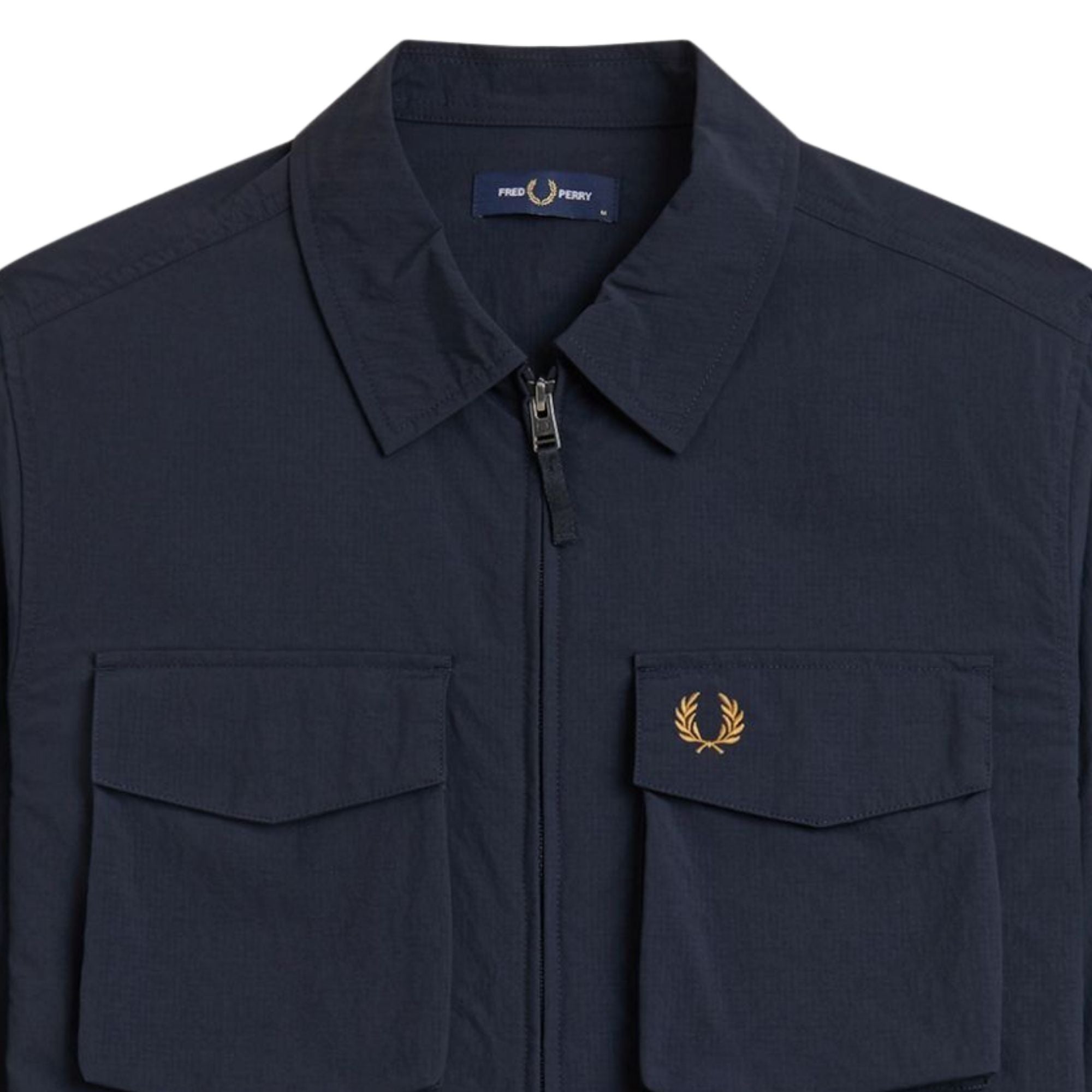 Fred Perry Ripstop Pocket Overshirt - Navy