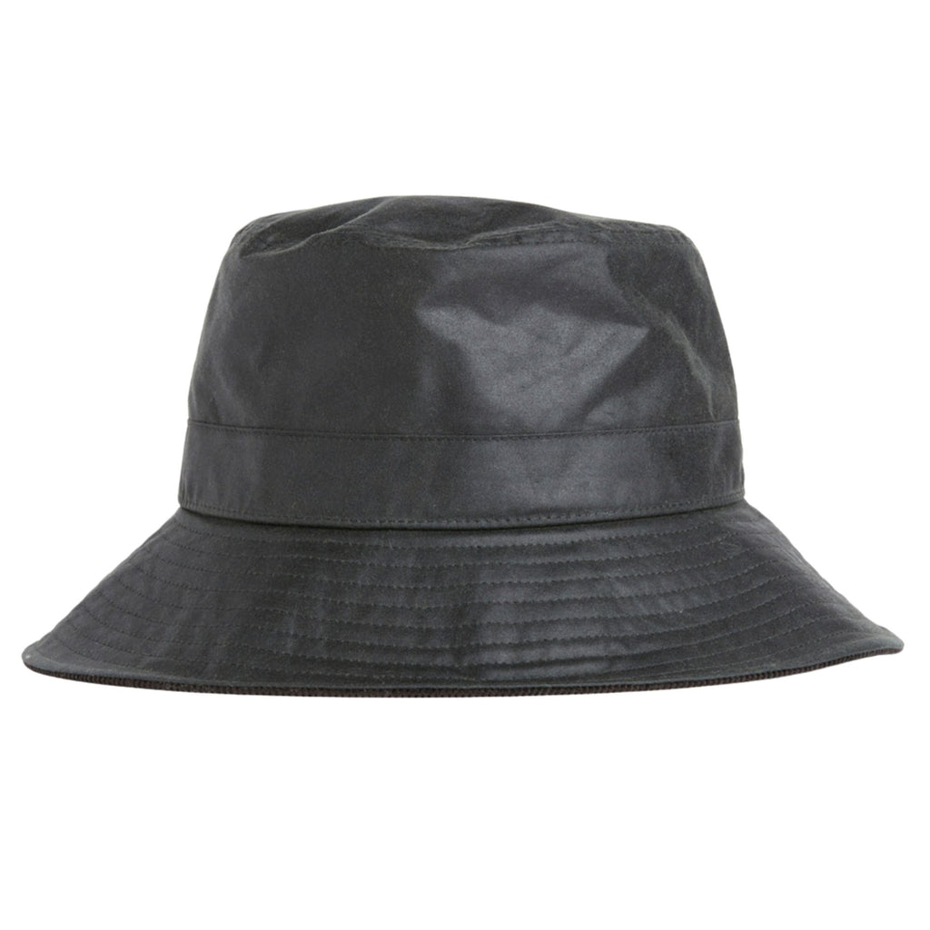 Barbour x A.P.C Wax Bucket Hat - Dark Sage