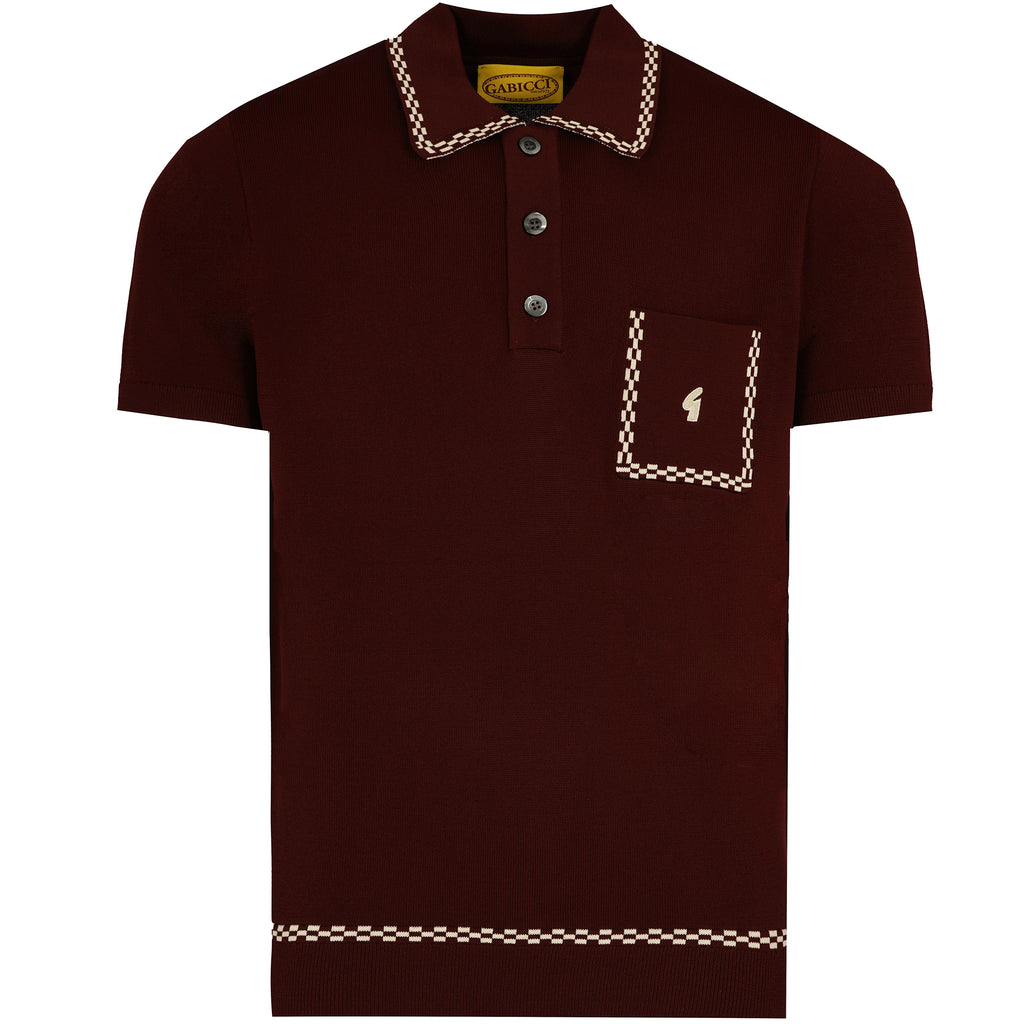 x Stuarts Routledge Polo - Burgundy