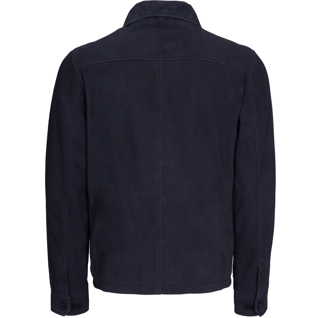 Schott NYC Suede Jacket - Navy